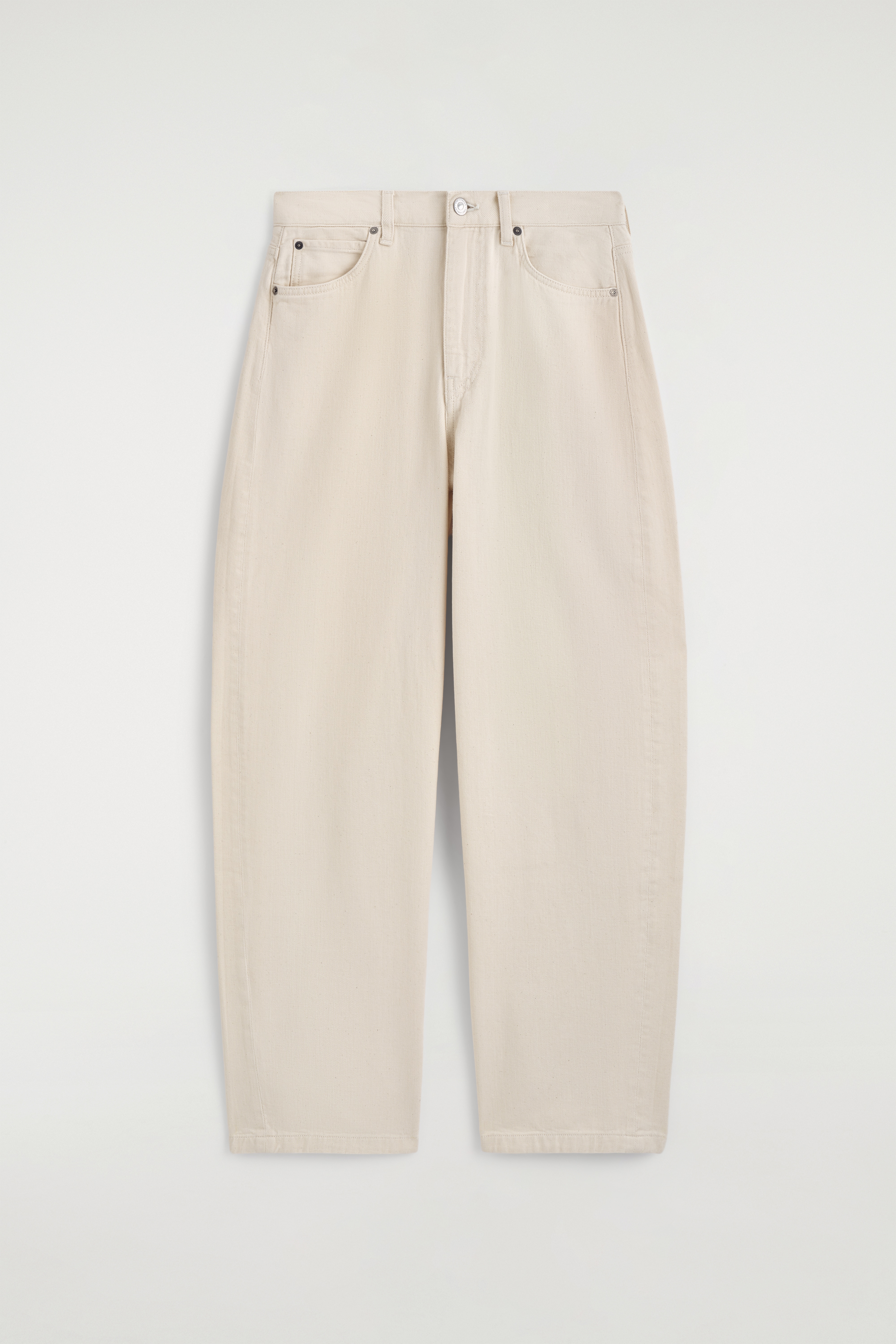 LAGOON JEANS MED VIDE BEN - ELFENBEN