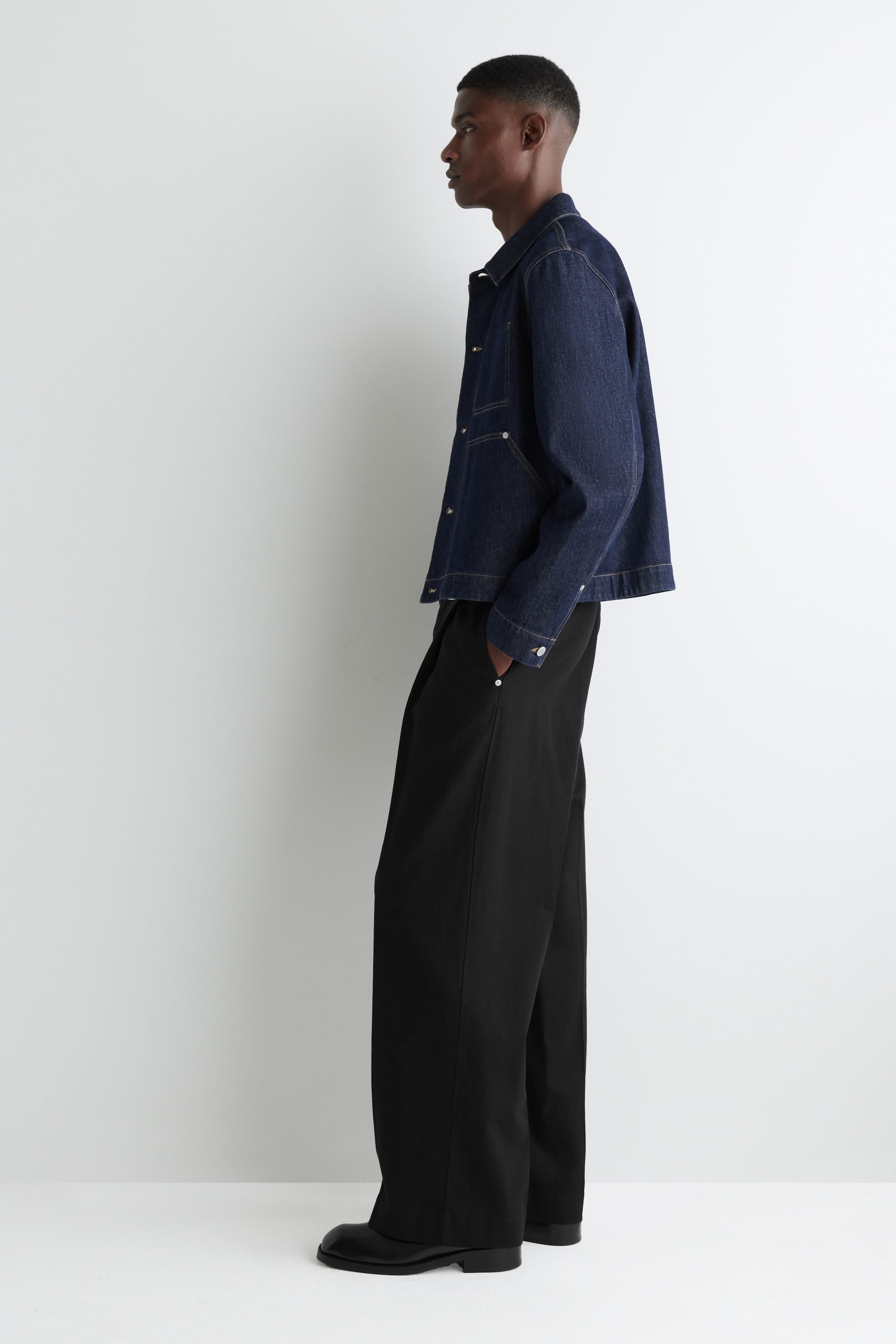 RINSED-DENIM JACKET