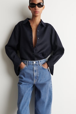BAY BARREL-LEG JEANS — BLUE 2