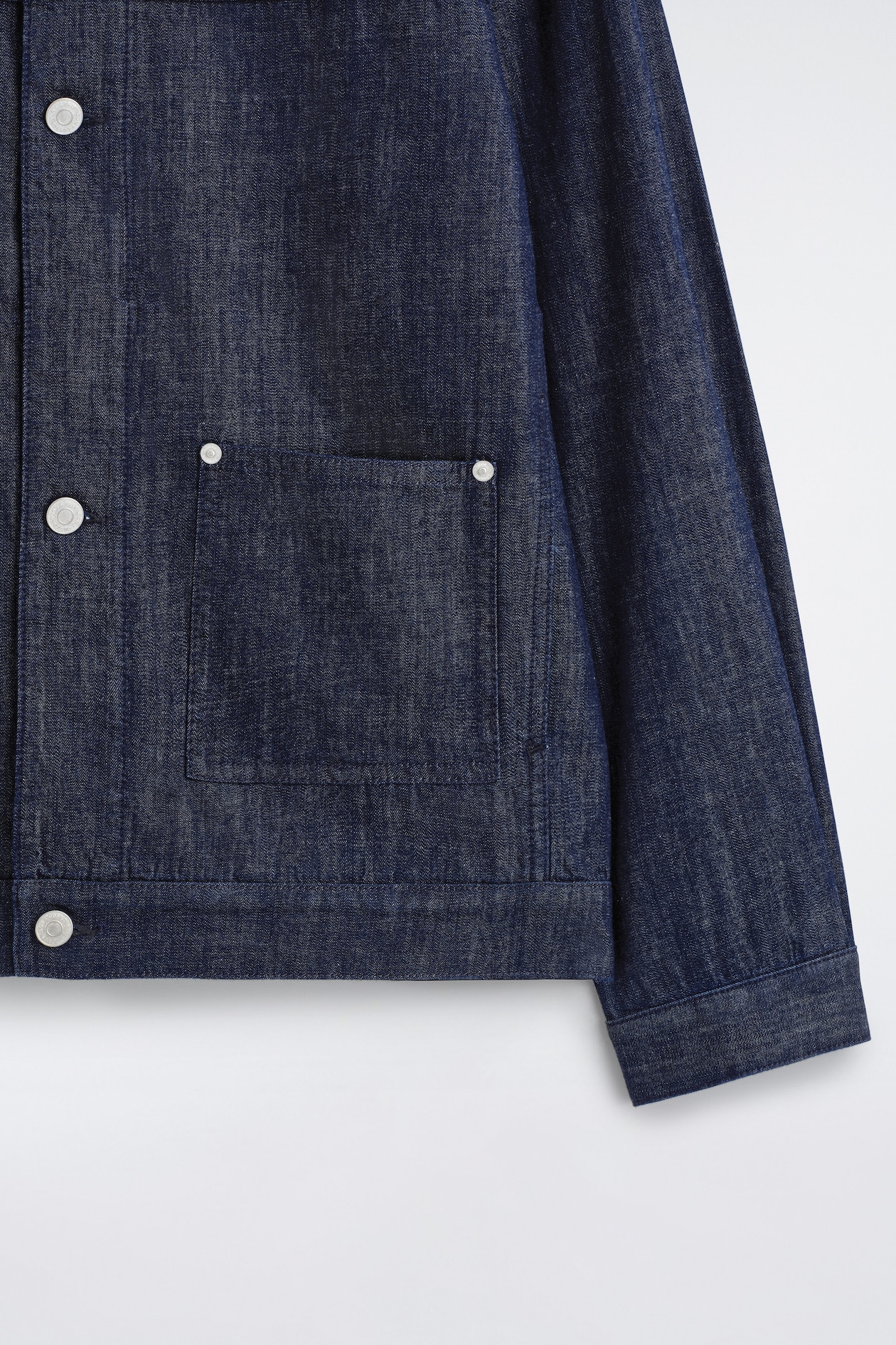 DENIM SHIRT JACKET — INDIGO