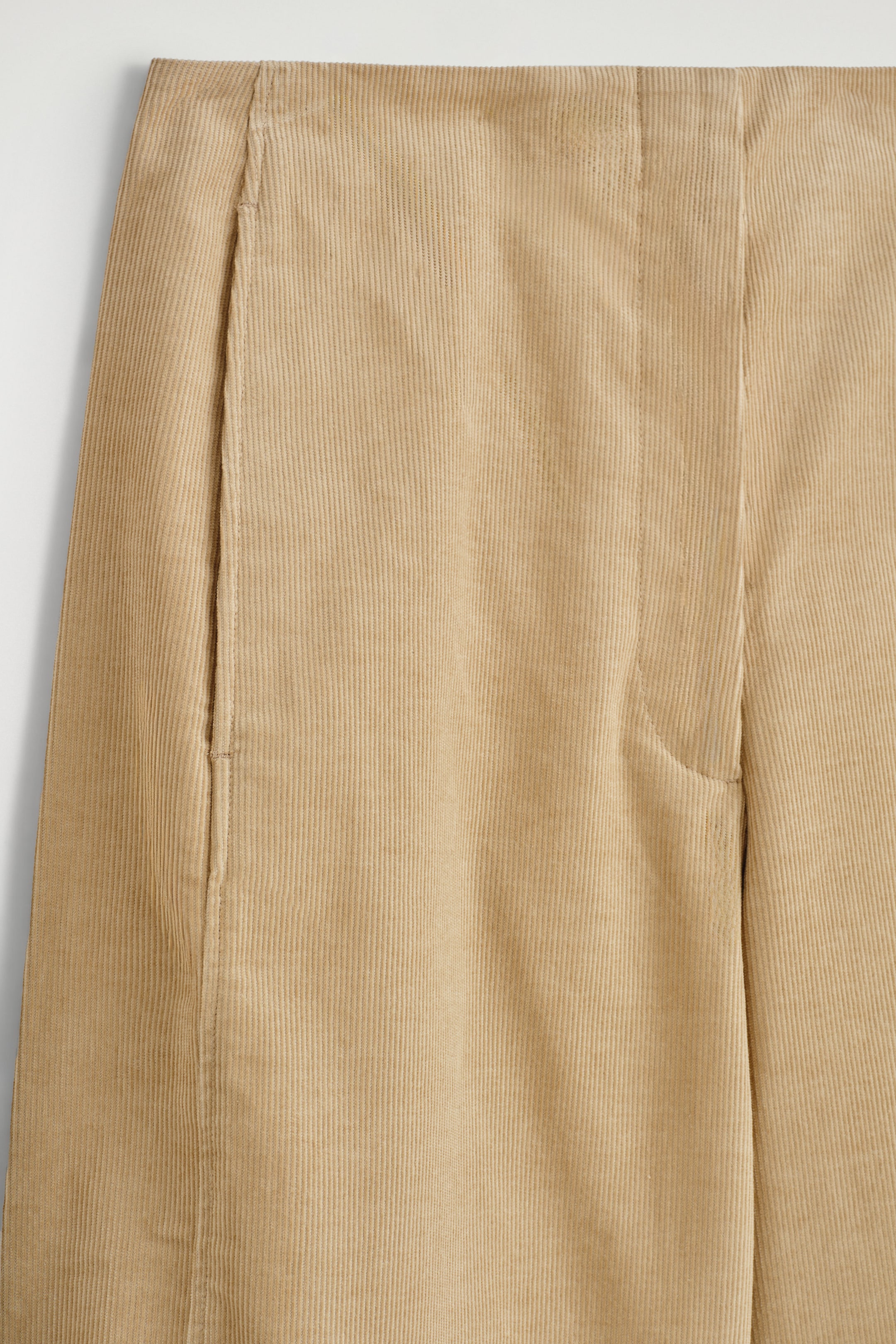 CORDUROY BARREL-LEG PANTS