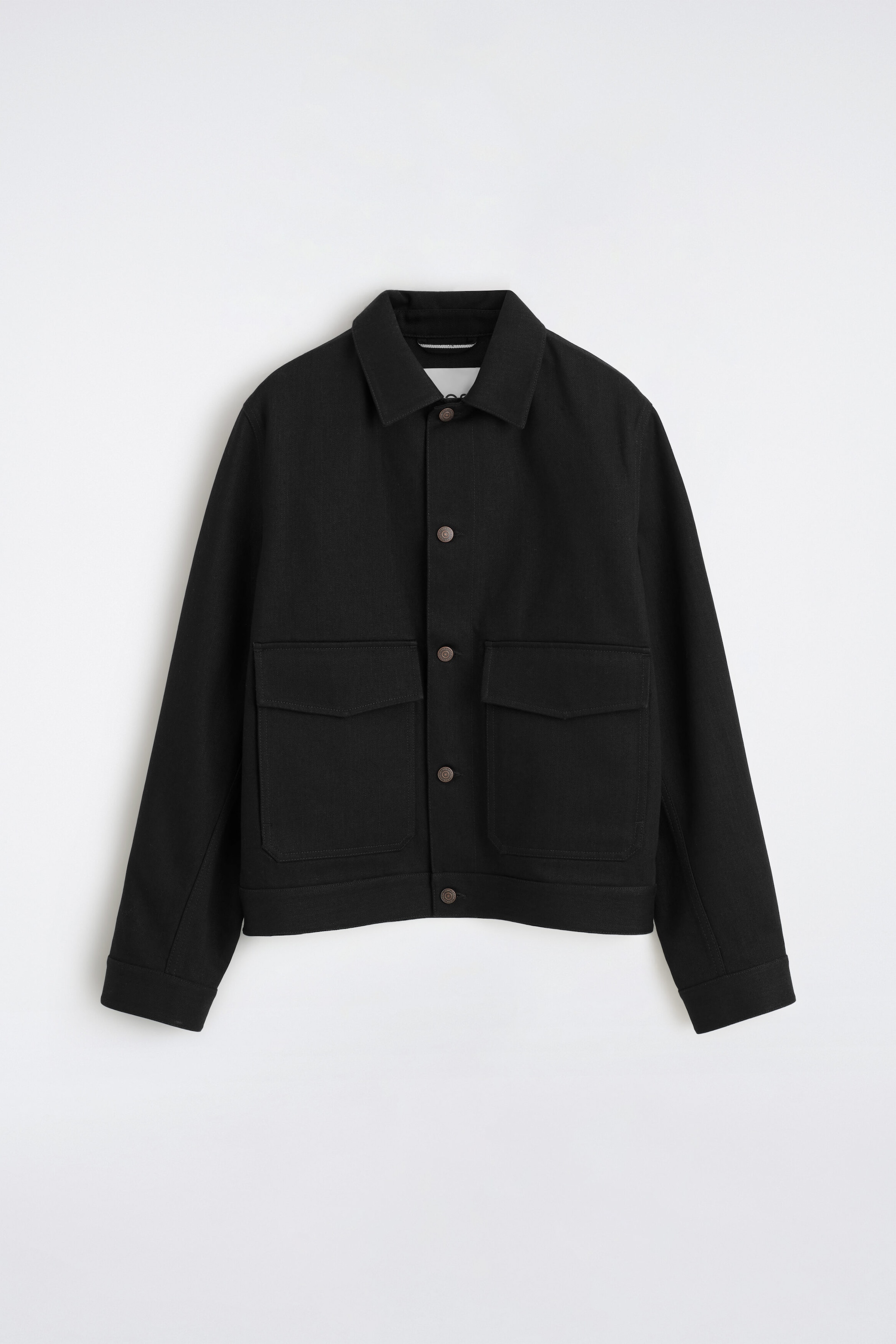 JEANSJACKE AUS RAW DENIM MIT WEBKANTE