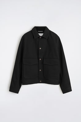 RAW SELVEDGE DENIM JACKET — BLACK 9