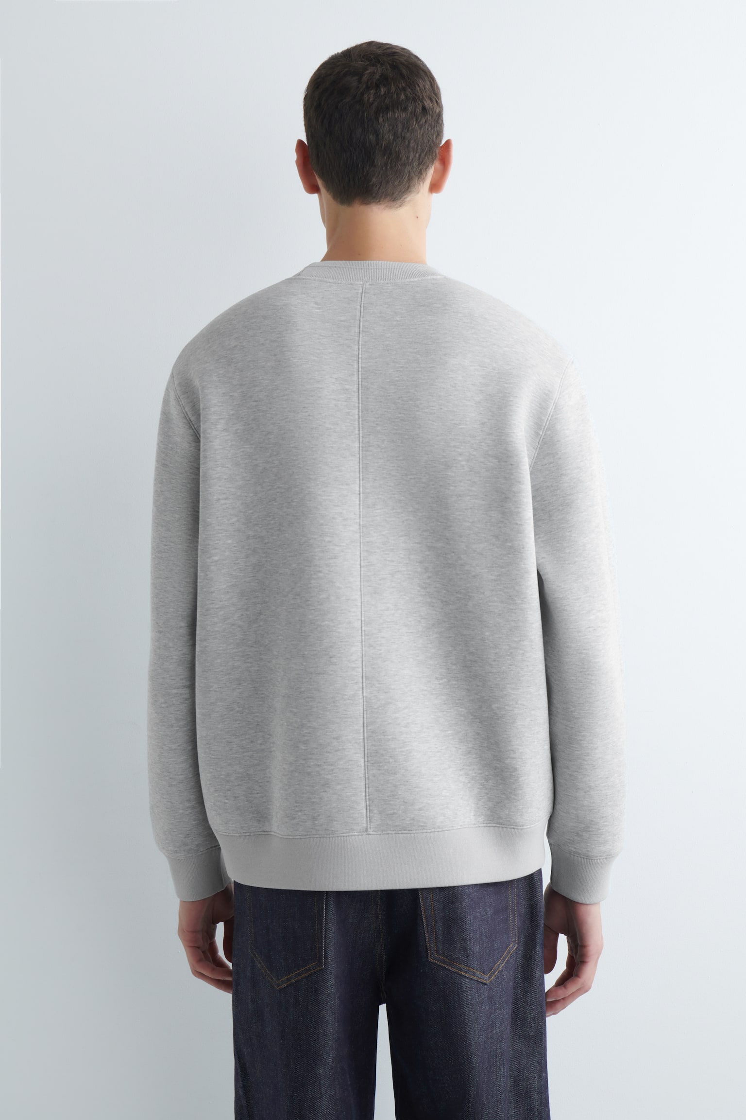 SWEAT EN NÉOPRÈNE (SCUBA) - GRIS CHINÉ/NOIR/JAUNE BEURRE - 5