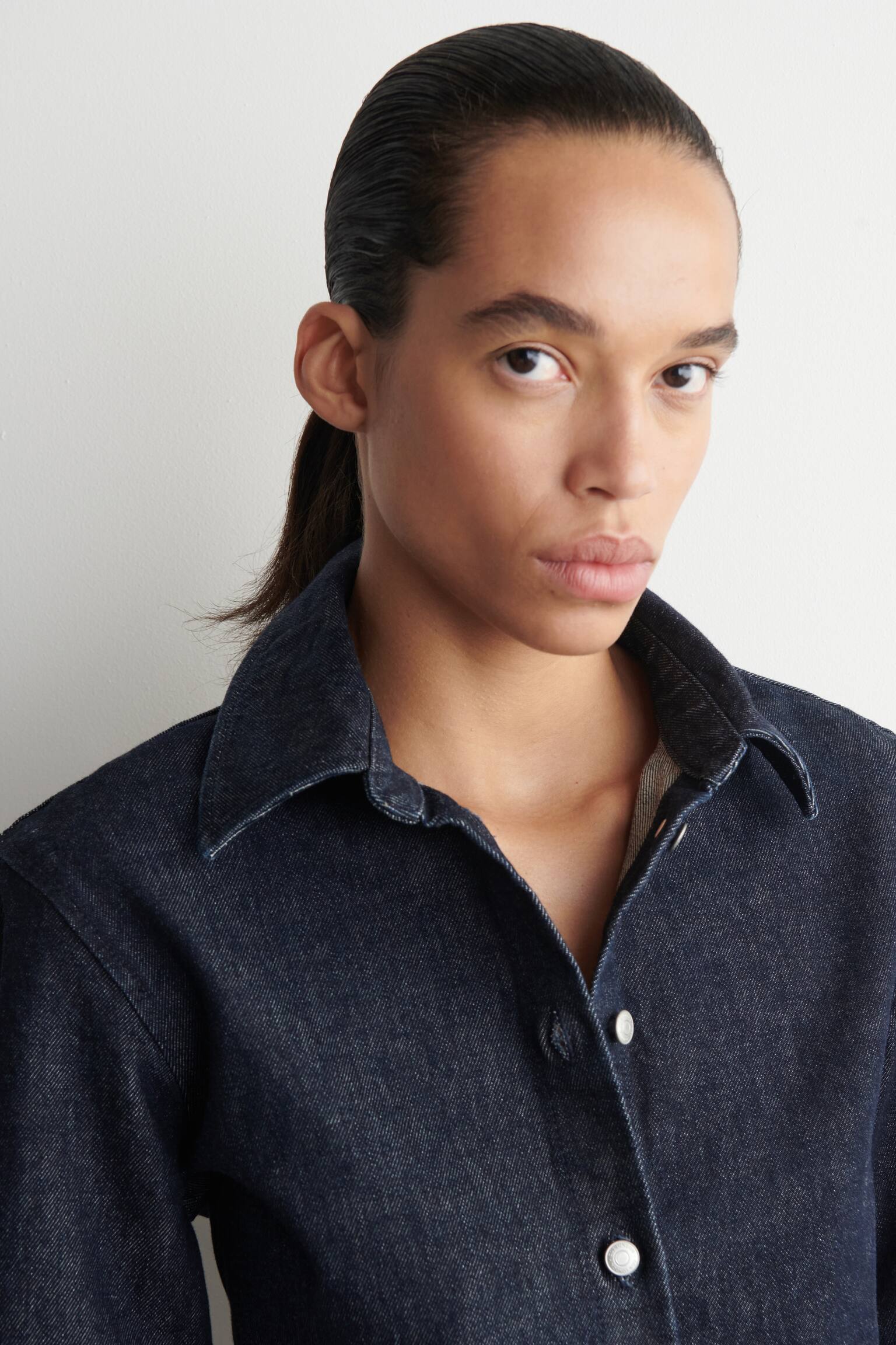 CAMICIA IN DENIM - INDACO - 4