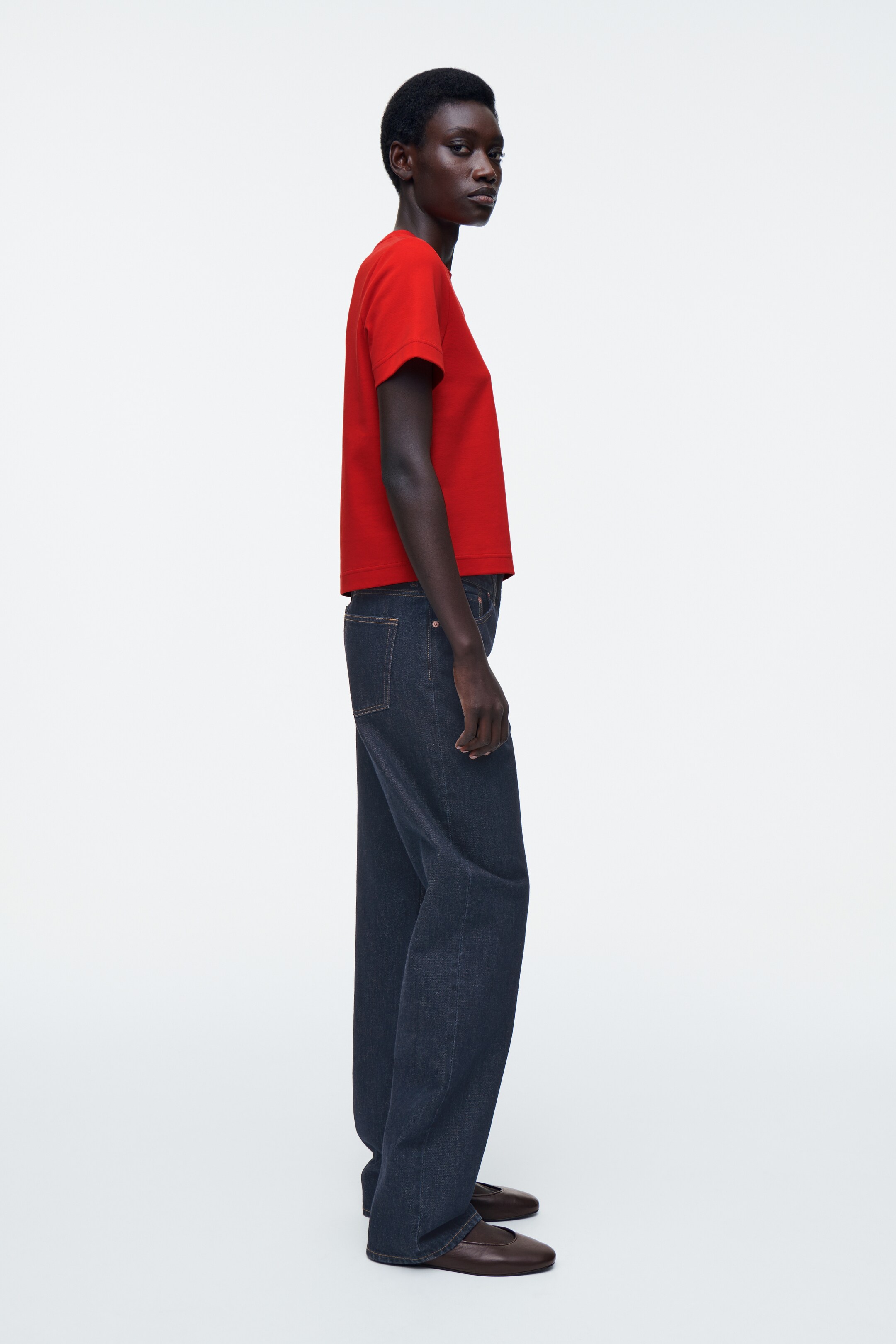 Agrandir l'image: T-SHIRT REGULAR ÉLÉGANT - ROUGE - FEMME | H&M BE 3