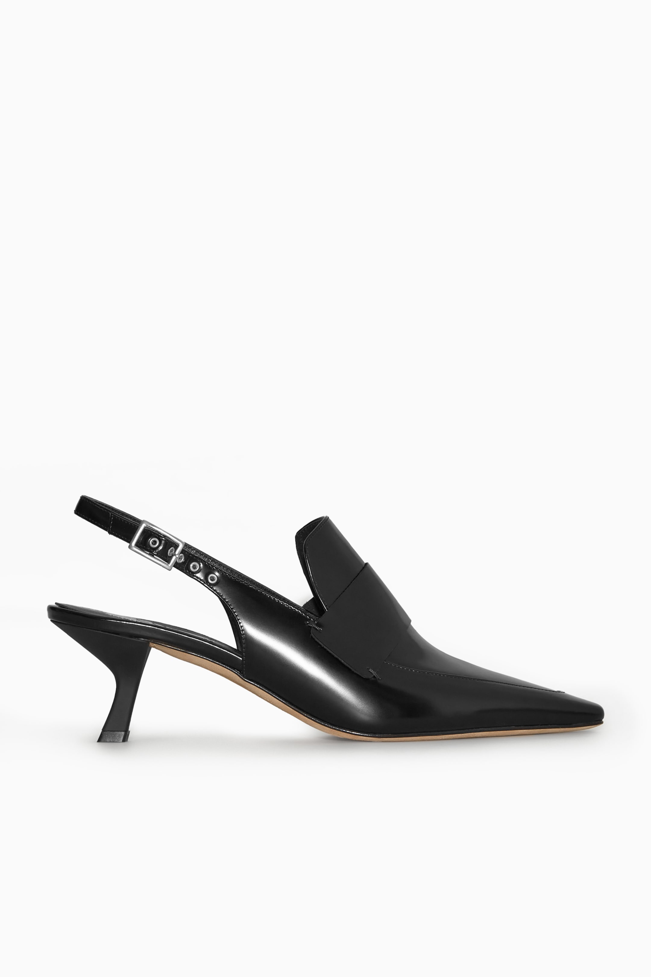 Ingrandisci l'immagine: POINTED SLINGBACK KITTEN HEELS - BLACK - DONNA | H&M CH 1