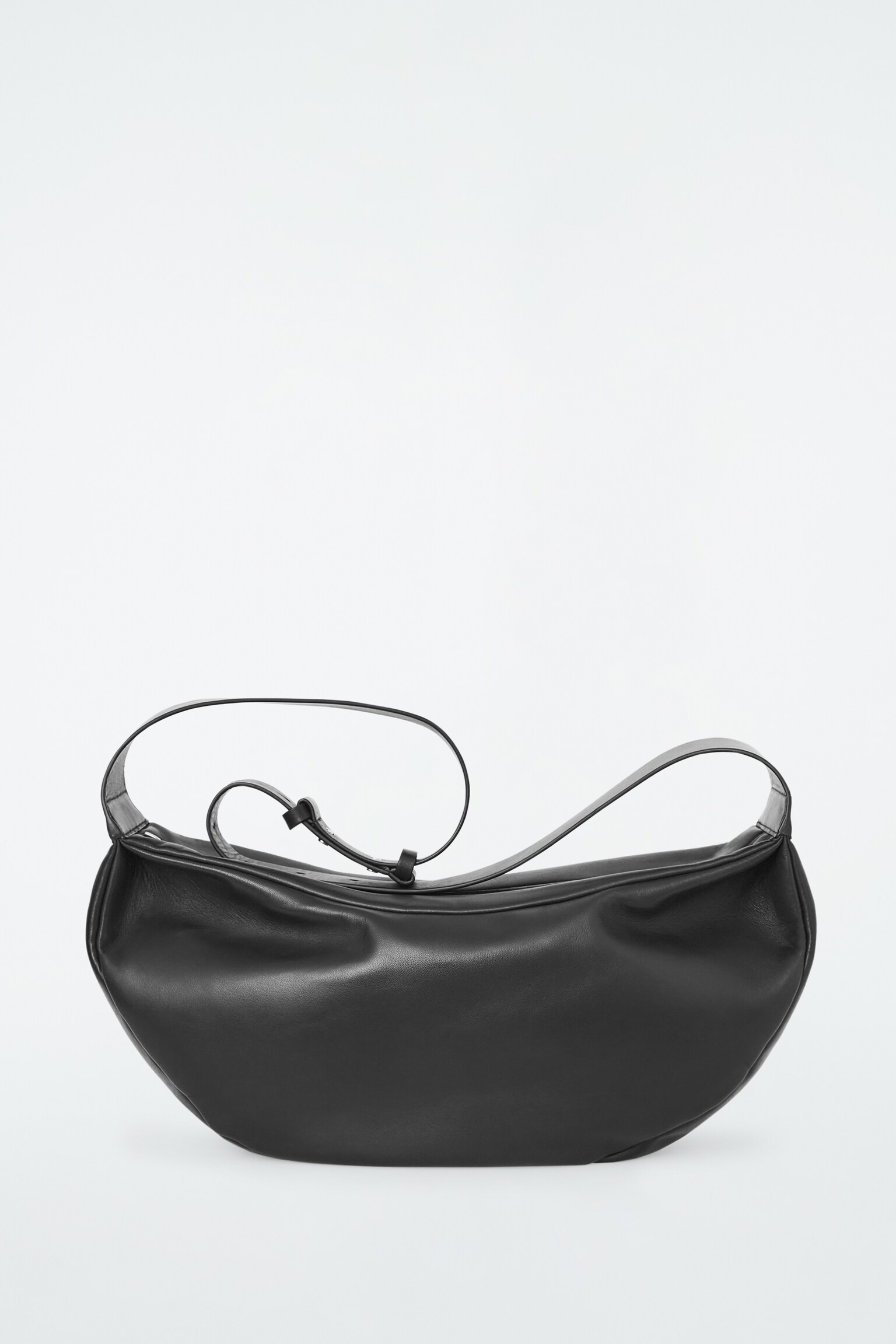 SWING OVERSIZED CROSSBODY - LEATHER - BLACK