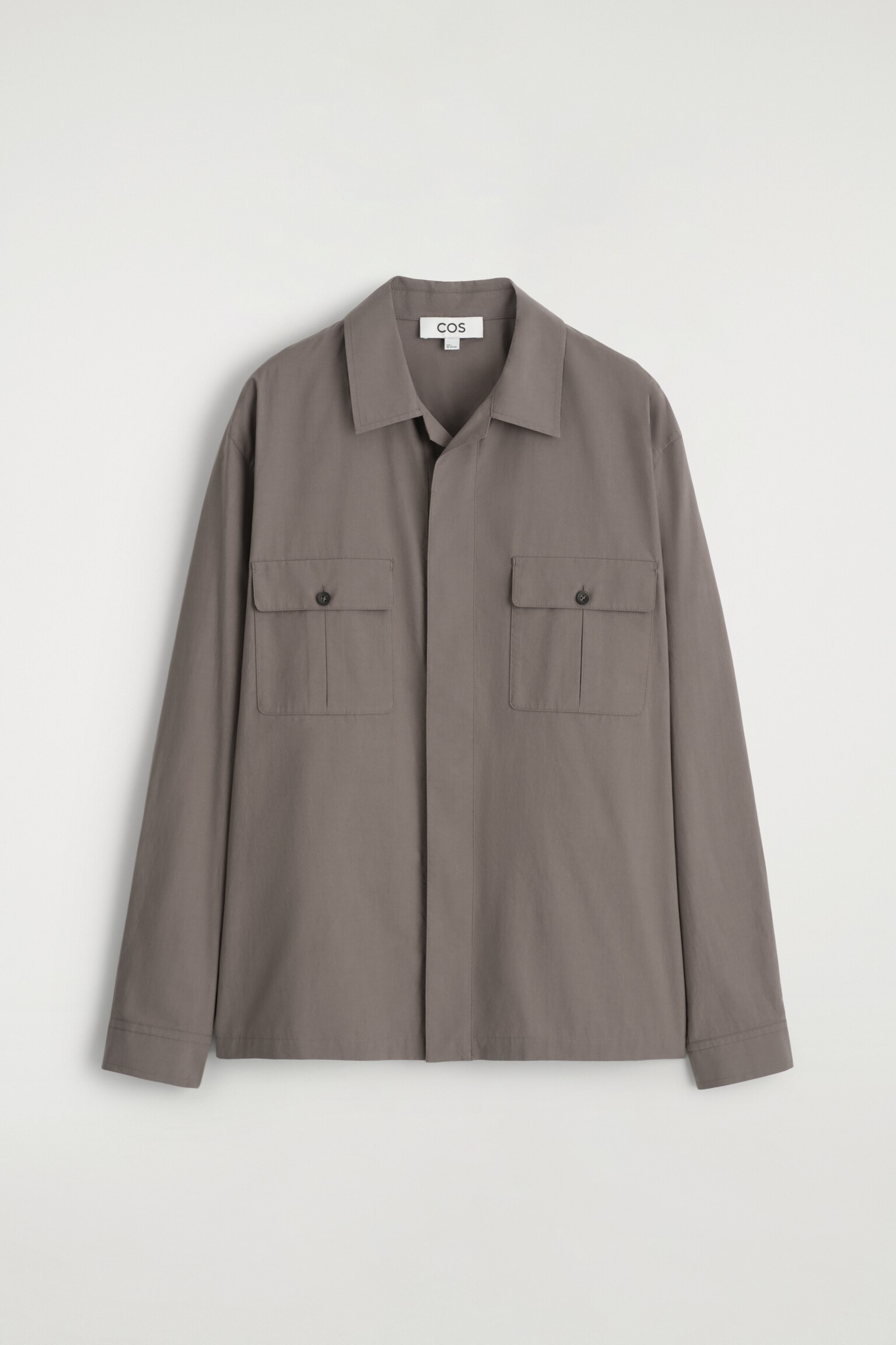 CHEMISE DÉCONTRACTÉE EN COTON - TAUPE FONCÉ/TAUPE CLAIR - 2