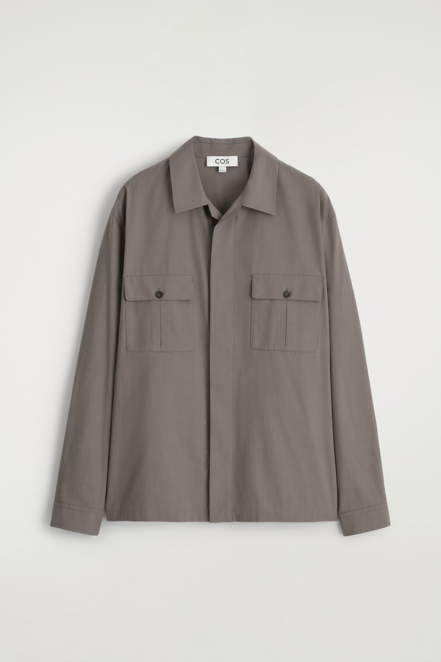 CAMISA DE ALGODÓN RELAXED FIT - TOPO OSCURO/TOPO CLARO - 2