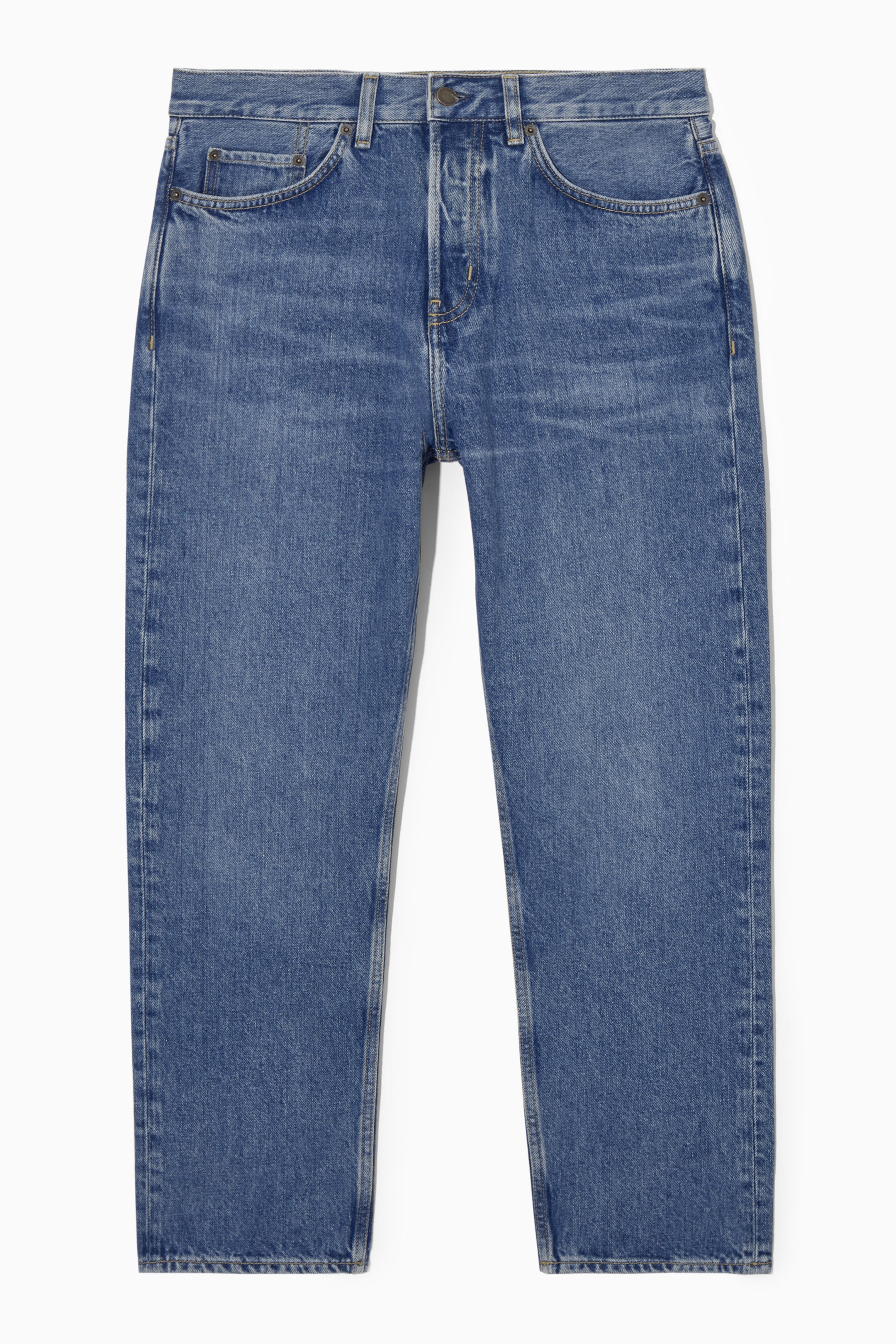 Ingrandisci l'immagine: SKIM CROPPED STRAIGHT-LEG JEANS - WASHED BLUE - UOMO | H&M CH 1