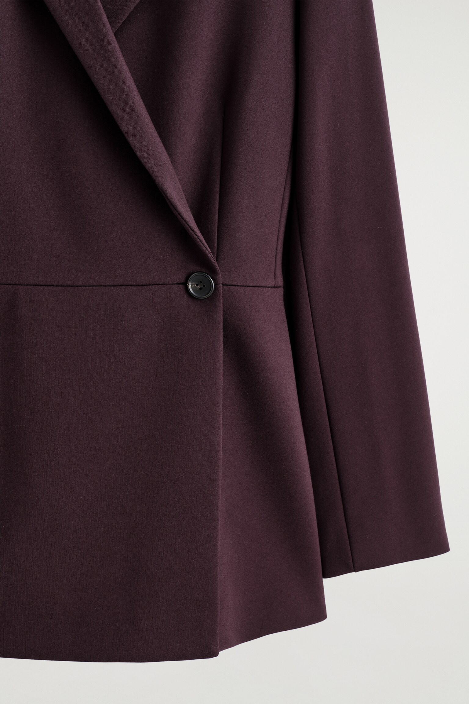 FLIESSENDER BLAZER MIT WICKELFRONT - BURGUNDERROT - 5