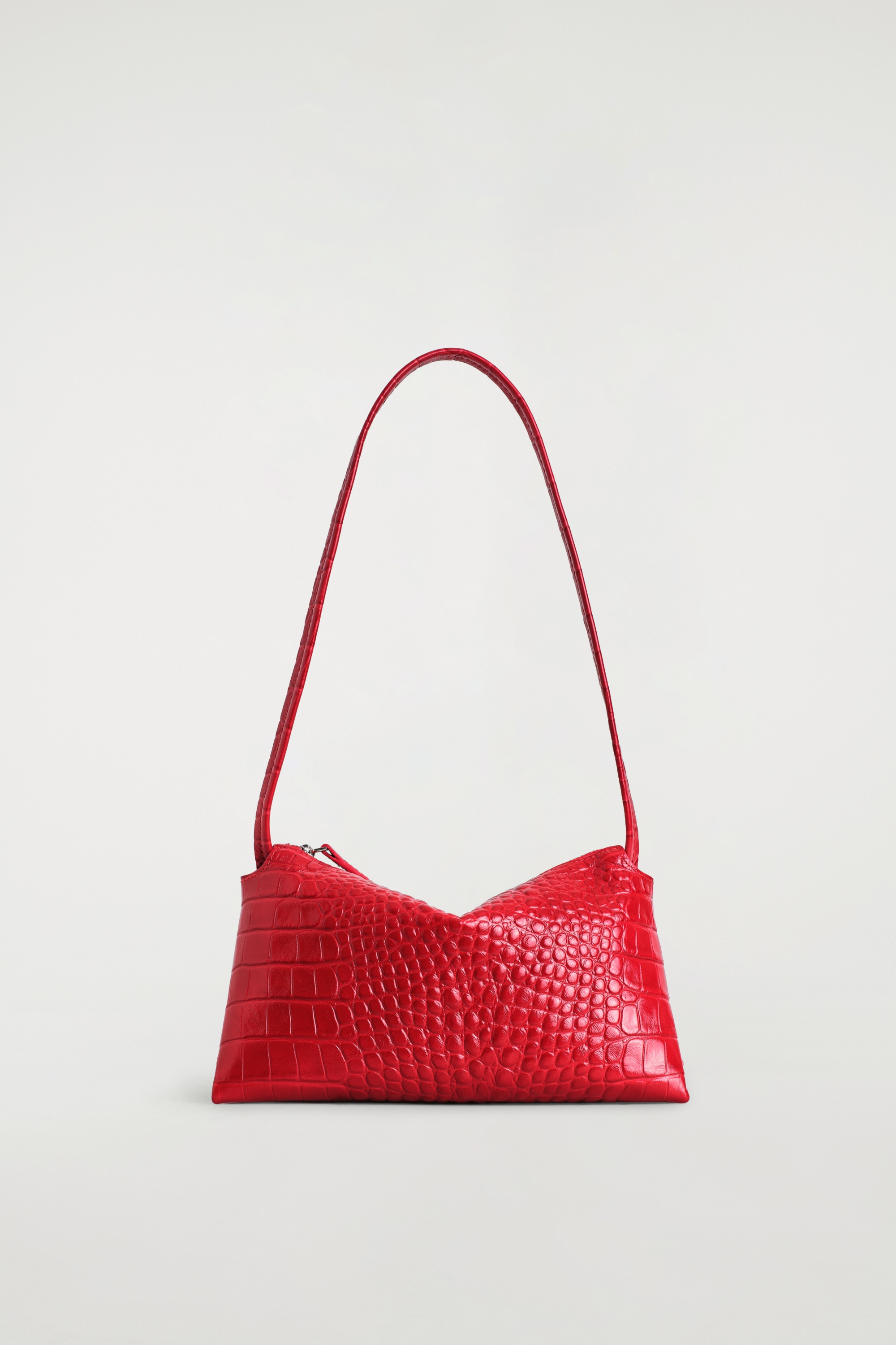 PAVILION MINI SCHULTERTASCHE - LEDER - ROT/KROKODILOPTIK