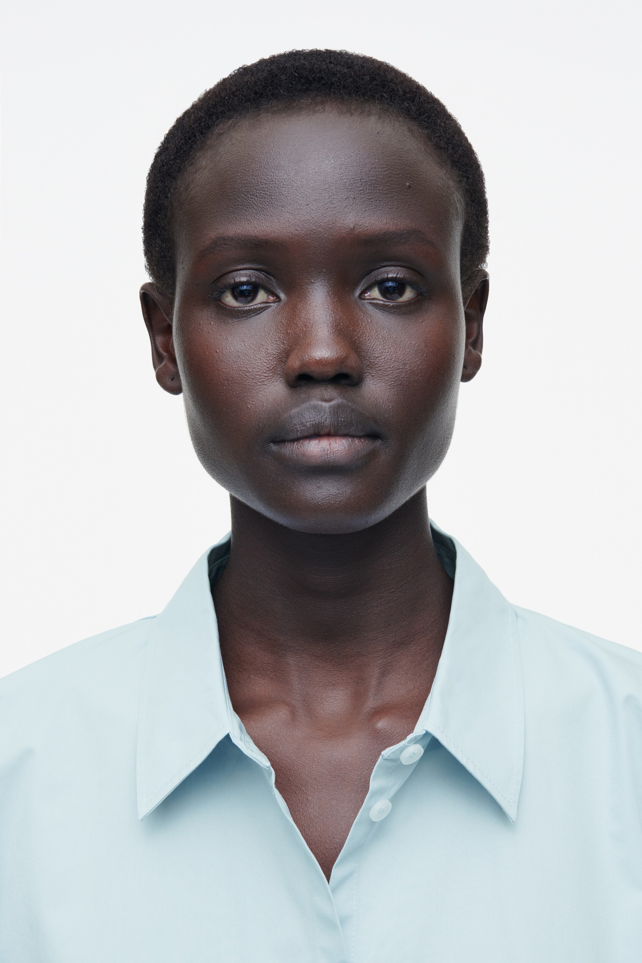Agrandir l'image: CHEMISE DÉCONTRACTÉE ÉVASÉE EN COTON - BLEU CIEL - FEMME | H&M FR 6