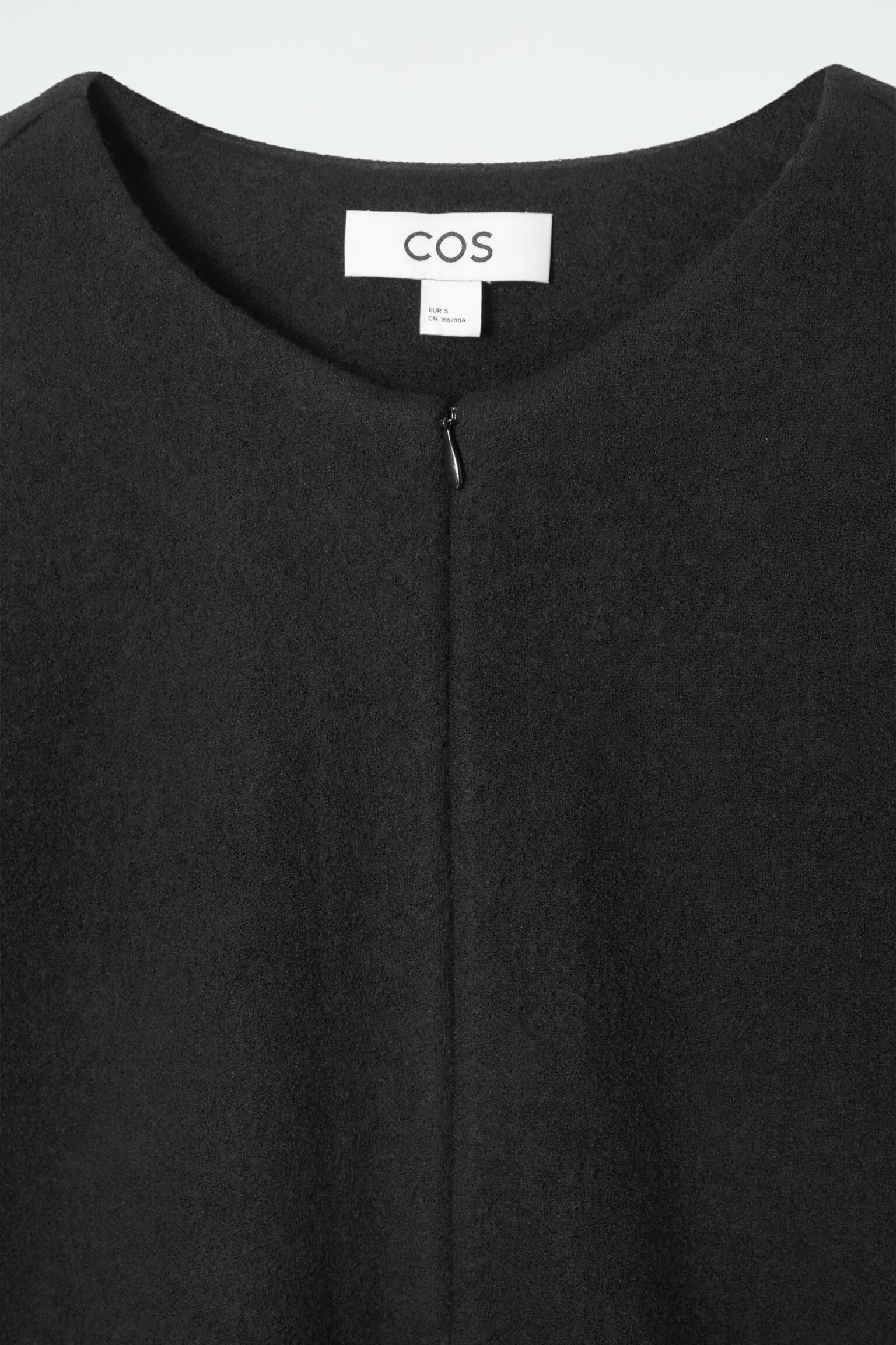A-LINIEN-MINIKLEID AUS KOCHWOLLE - SCHWARZ/BRAUN - 2