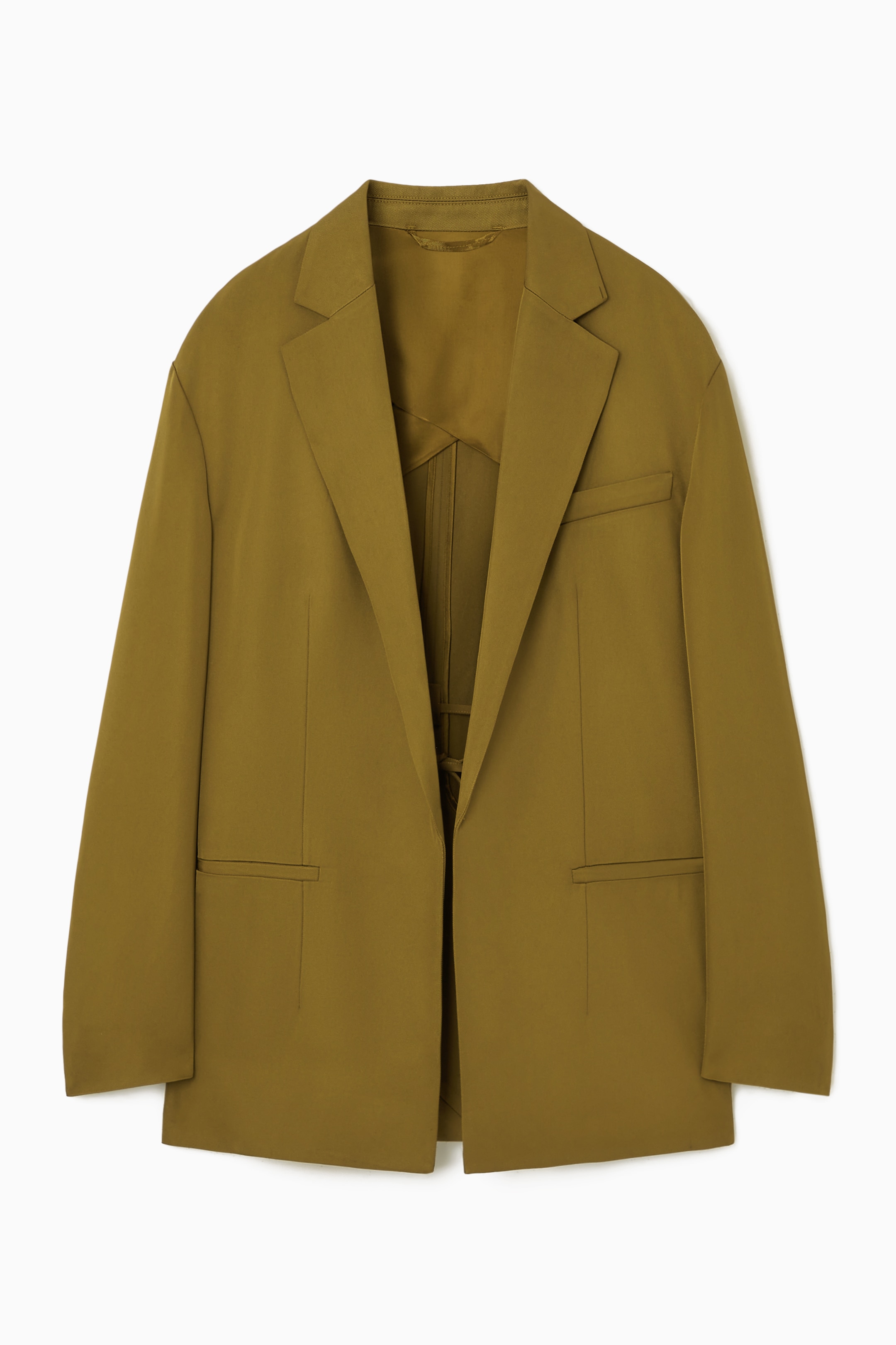 Agrandir l'image: BLAZER OVERSIZE NOUÉ - VERT KAKI - FEMME | H&M CH 1