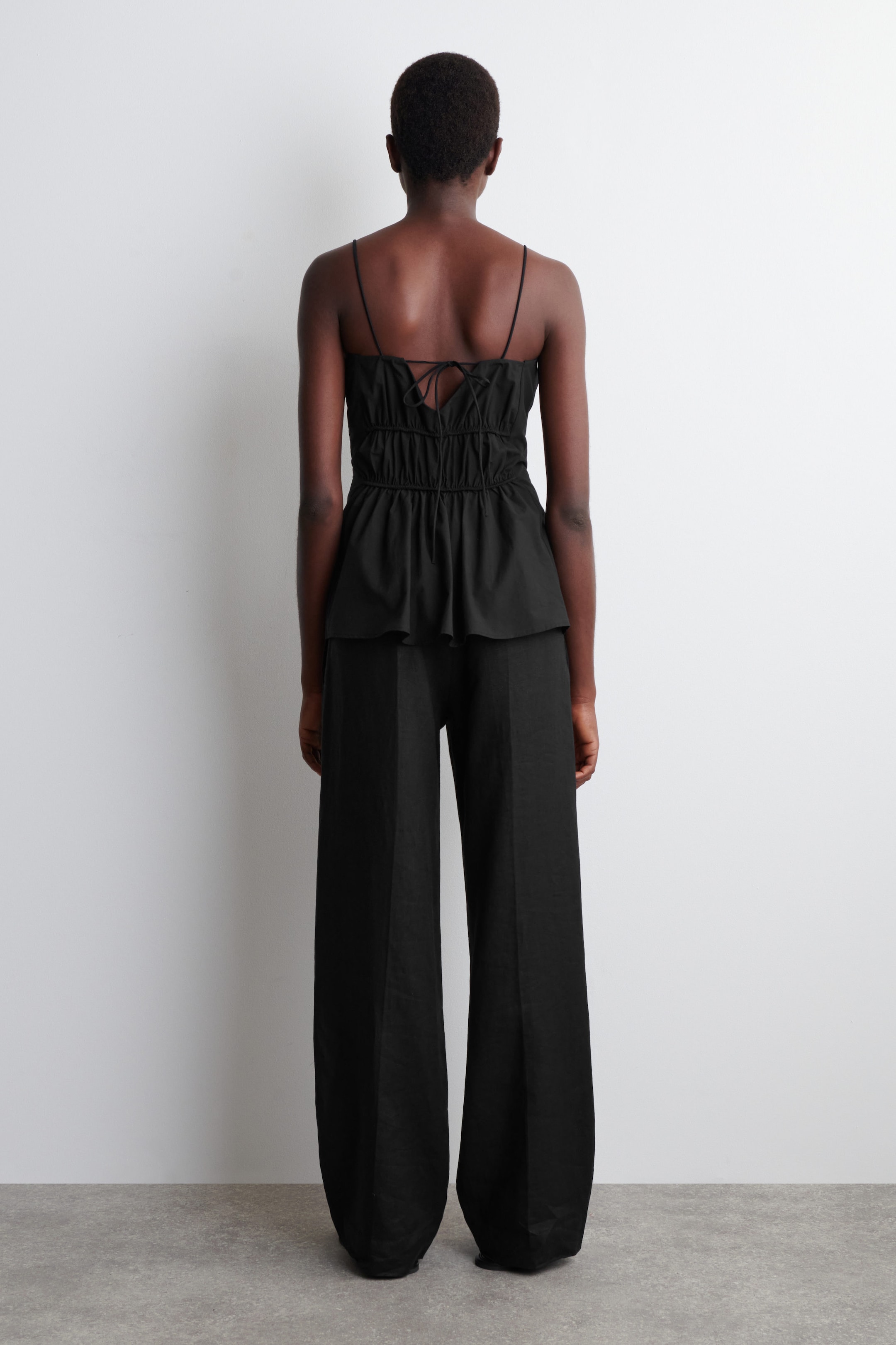 GATHERED COTTON TOP