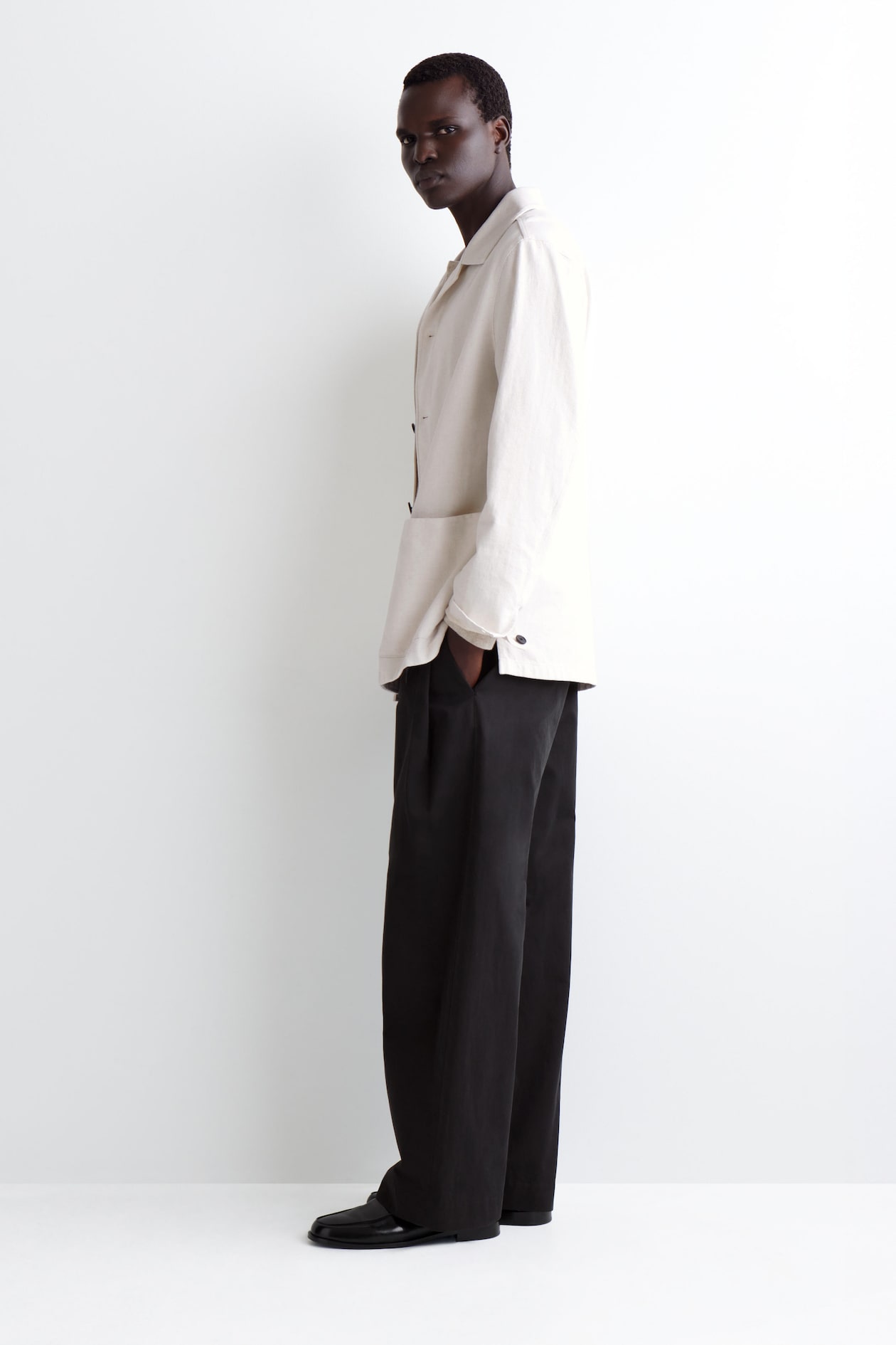 DENIM OVERSHIRT — OFF-WHITE