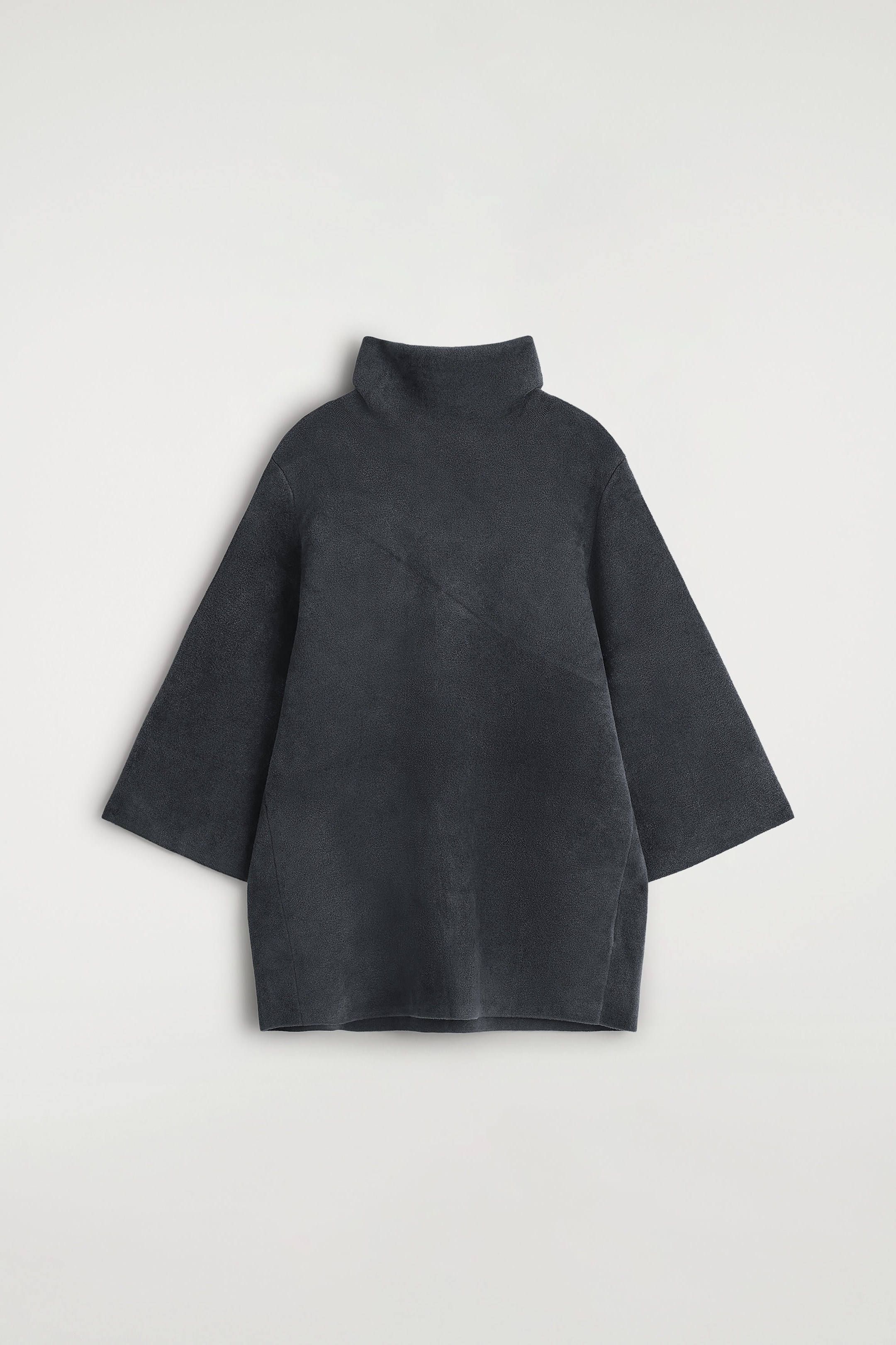 CHENILLE-KNIT FUNNEL-NECK SWEATER