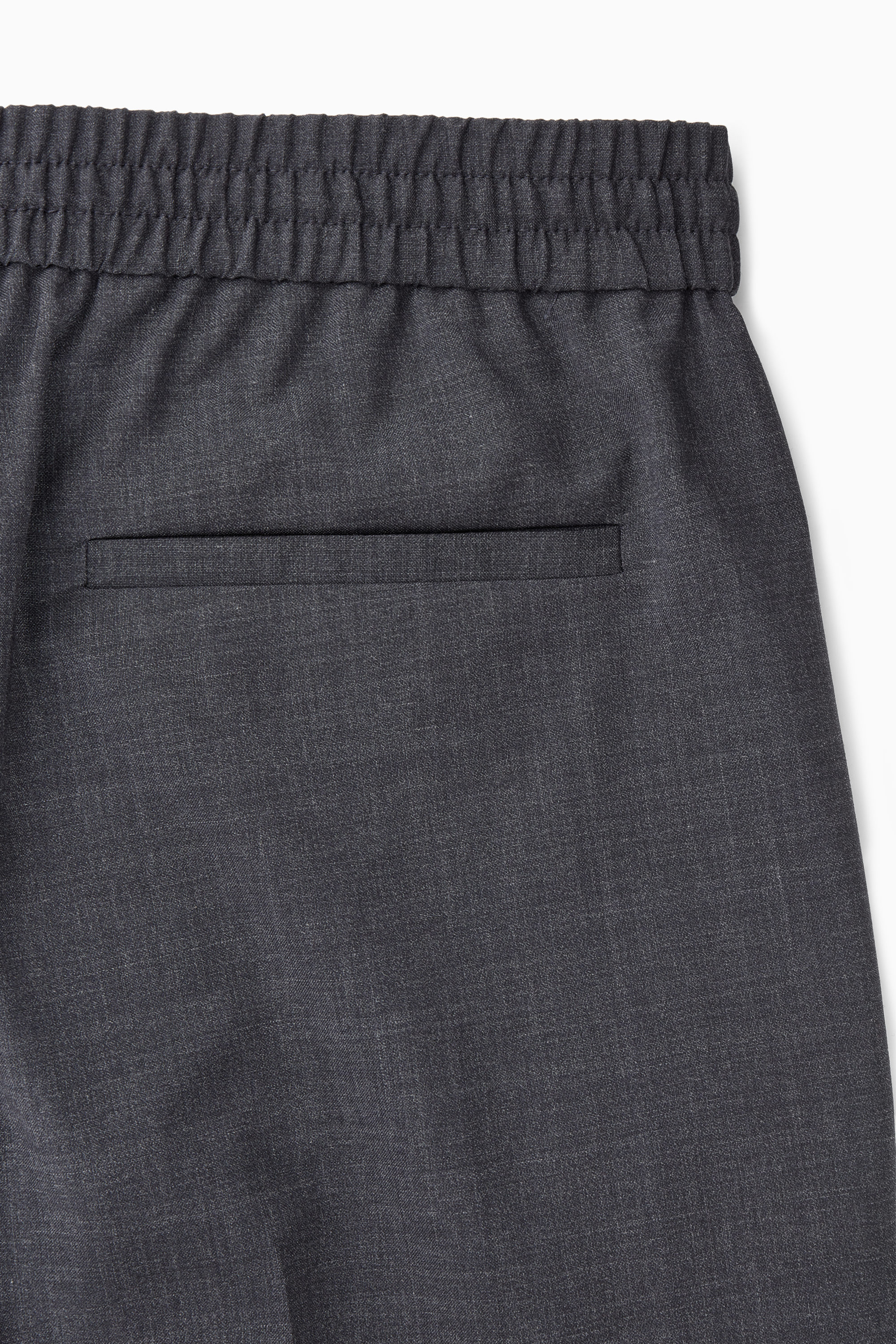 WOOL DRAWSTRING PANTS - NAVY | COS
