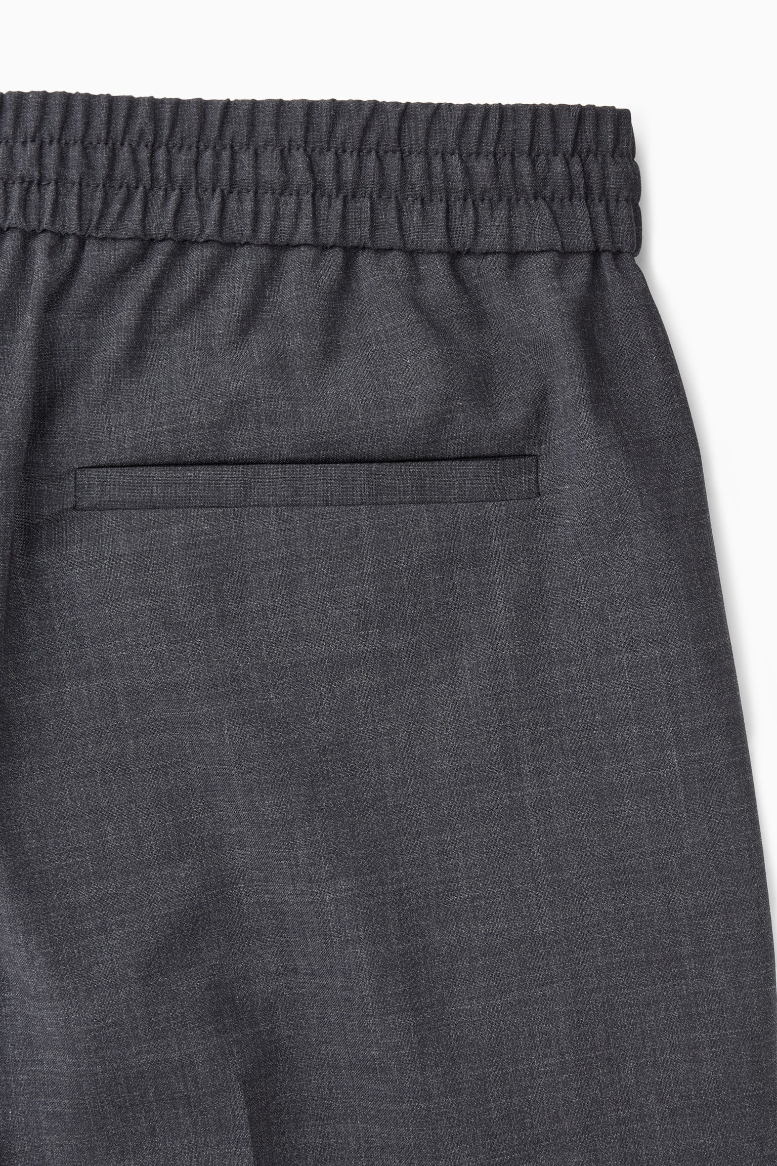 PANTALON TAILLE AJUSTABLE LAINE - BLEU MARINE | COS