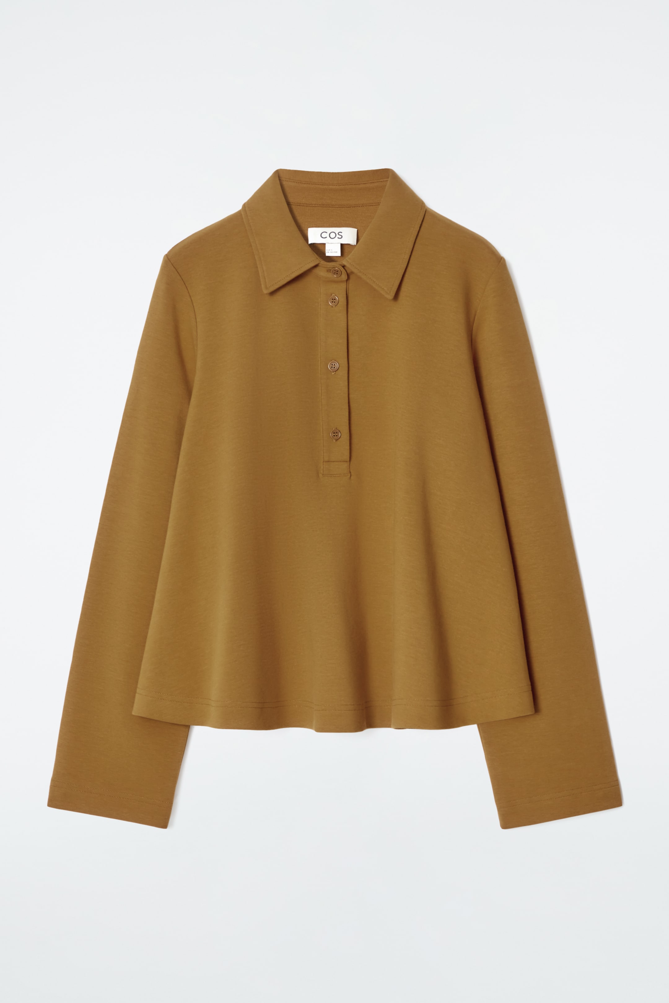 Ver imagen más grande: POLO ACAMPANADO EN PUNTO DE ALGODÓN - MARRÓN - MUJER | H&M ES 6