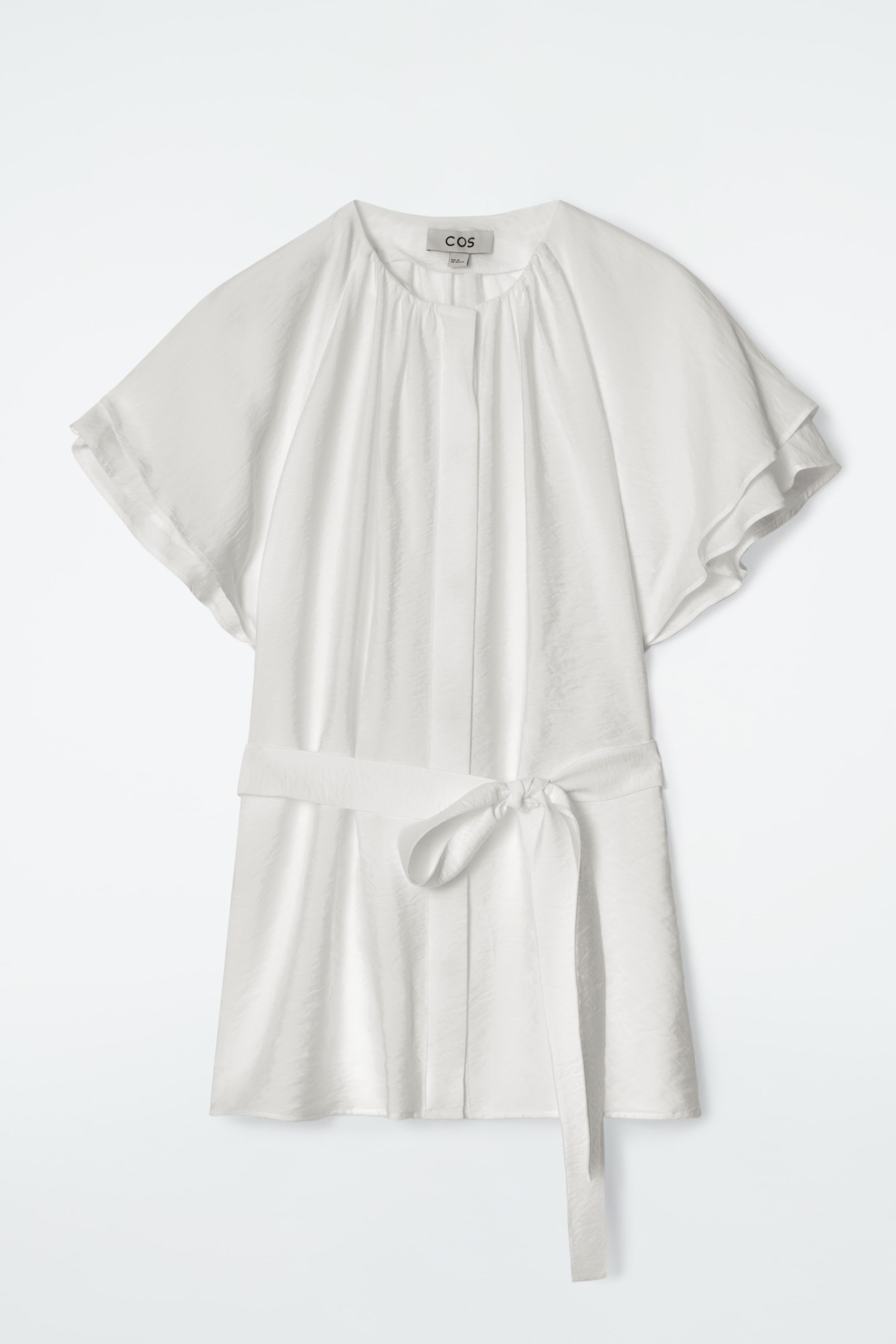 Se større billede: LAGDELT BLUSE MED BÆLTE - HVID - DAME | H&M DK 5