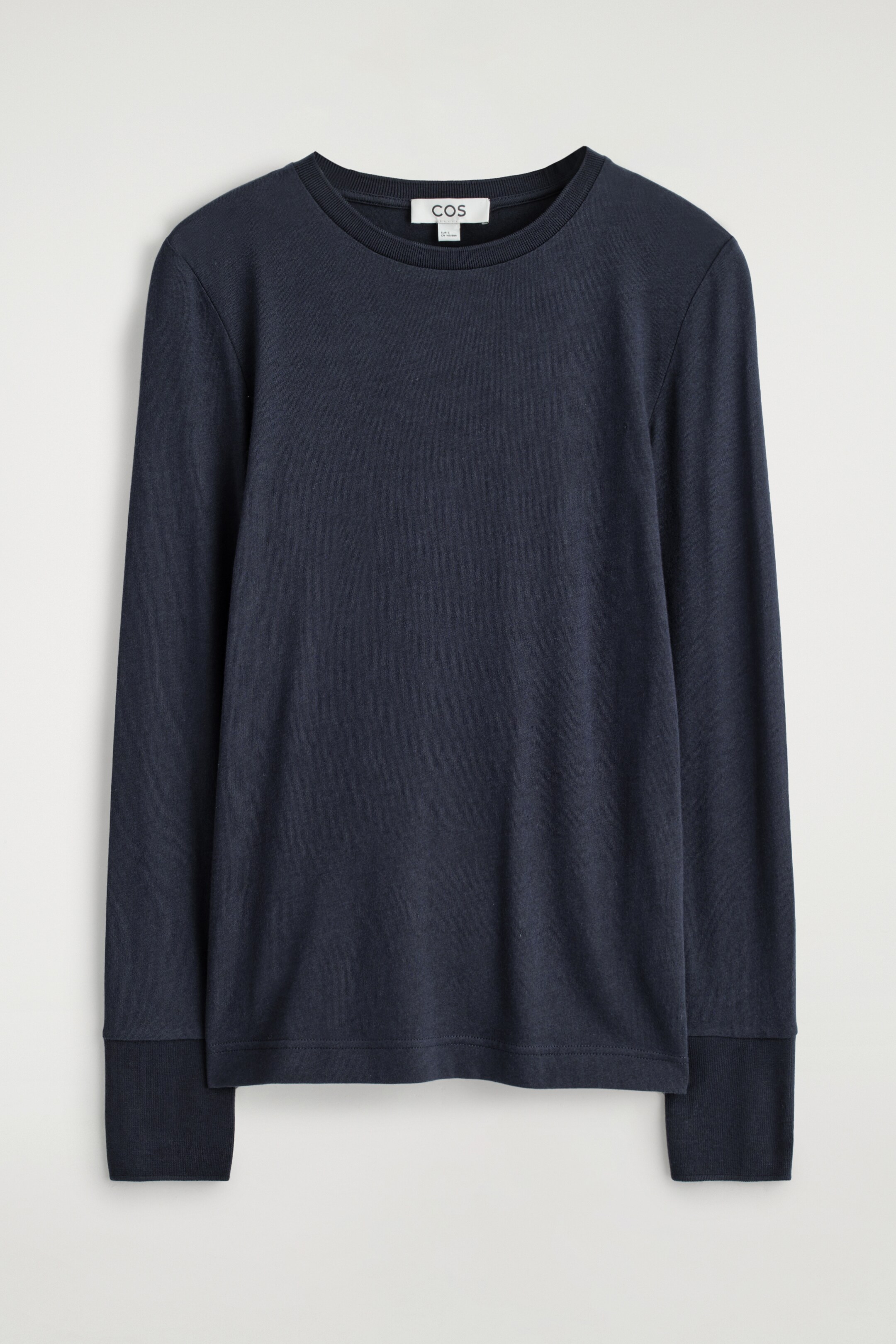 Zobraziť väčší obrázok: TOP S DLHÝMI RUKÁVMI Z BAVLNENÉHO JERSEY - DARK BLUE - ŽENY | H&M SK 6