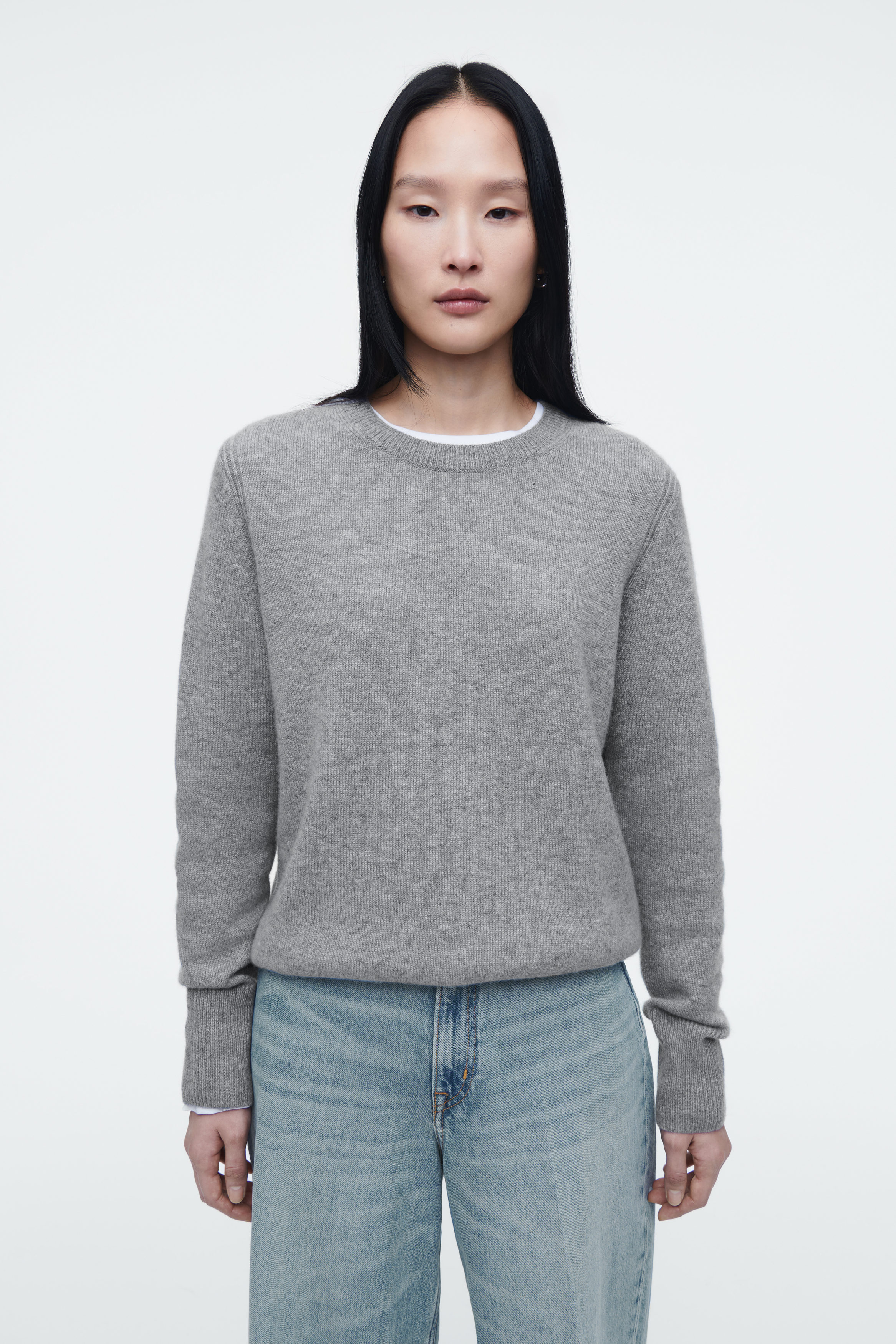 売れ筋商品|||ビーヤング ニット&セーター レディース アウター BYOMEA - Jumper - cashmere blue melange Super_Luxe_Cashmere_V-
