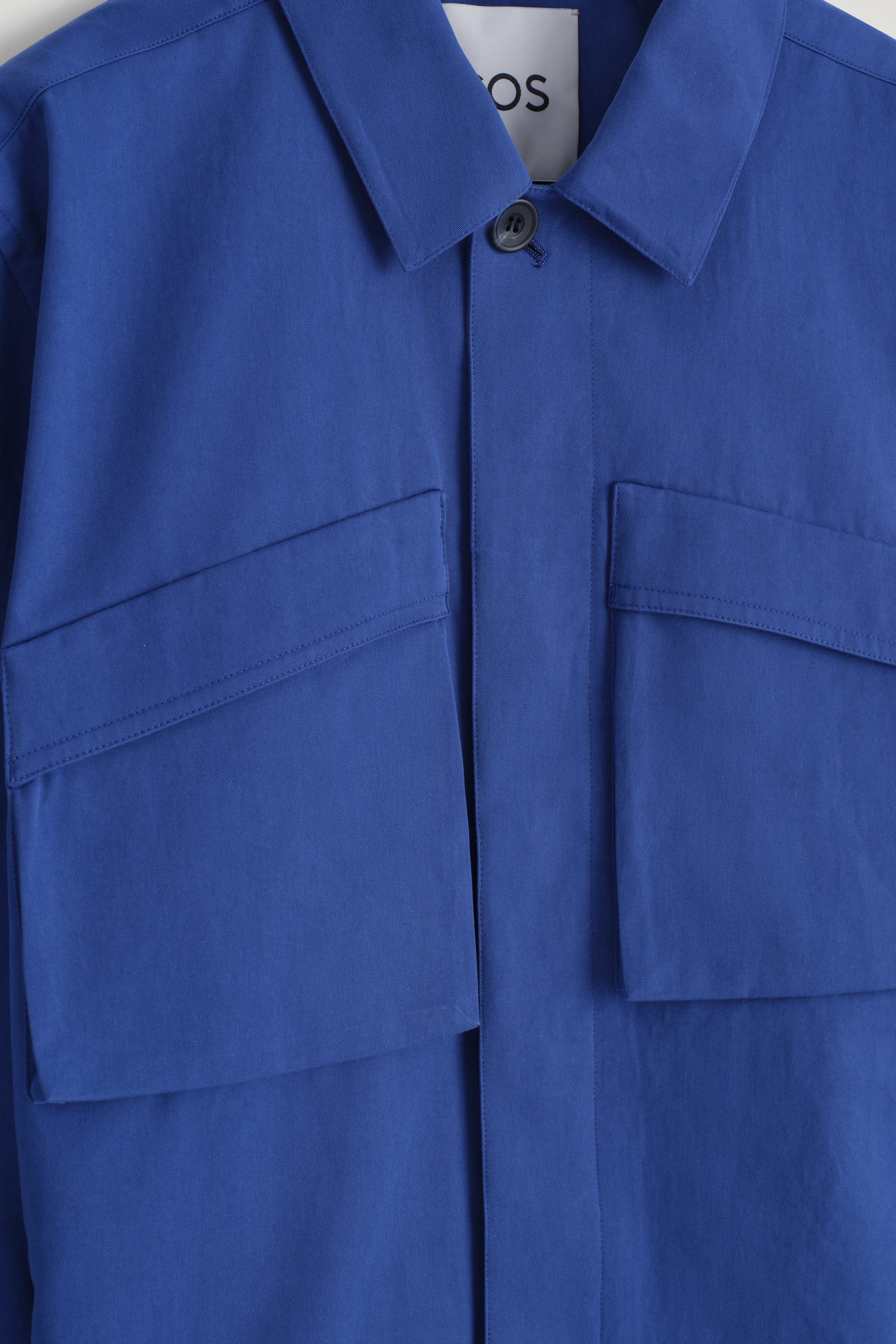 UTILITY COTTON-TWILL OVERSHIRT - BLUE | COS US