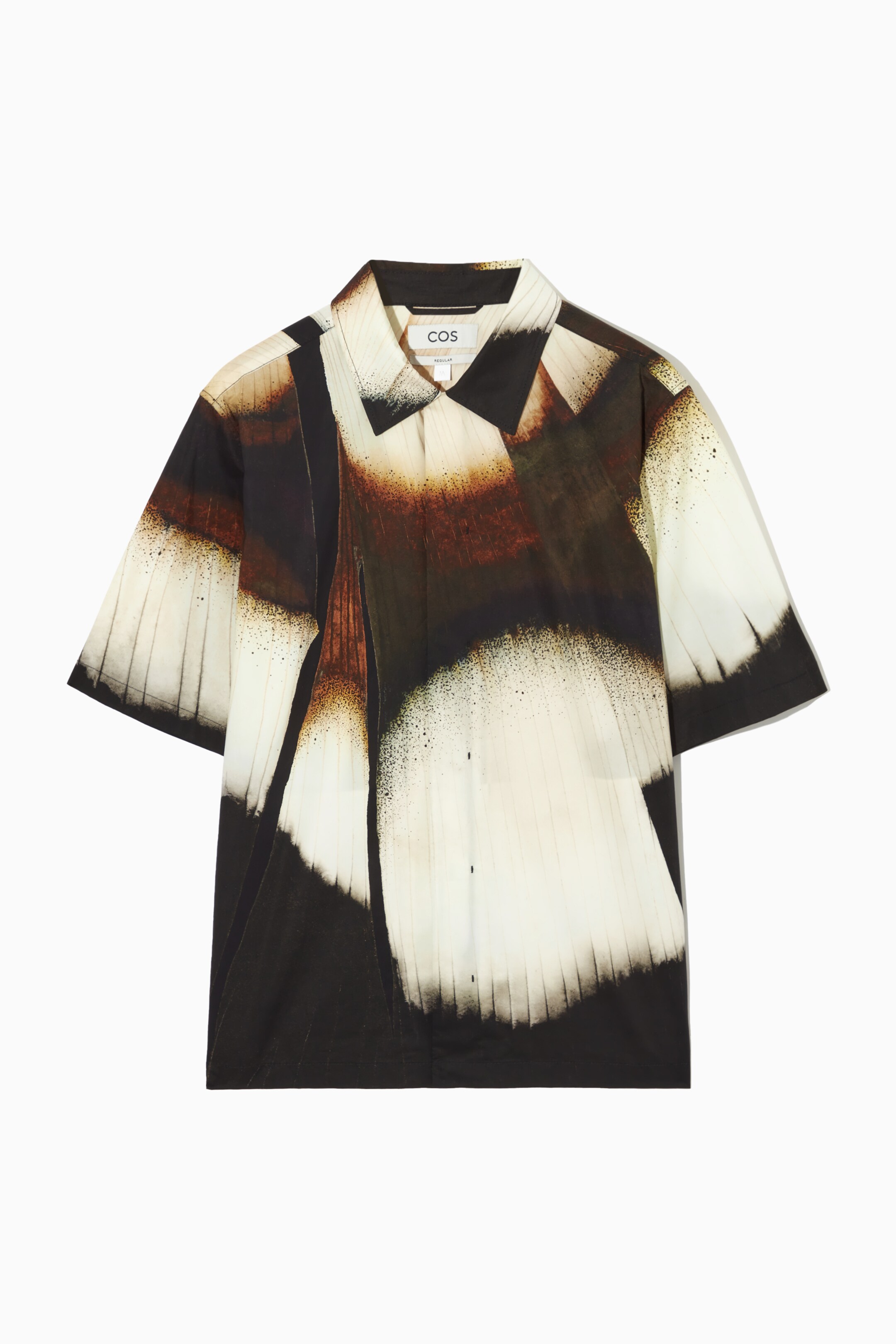 Visa större bild: KORTÄRMAD SKJORTA I BLOMMIG BOMULL - SVART/BLOMMIG - HERR | H&M FI 1