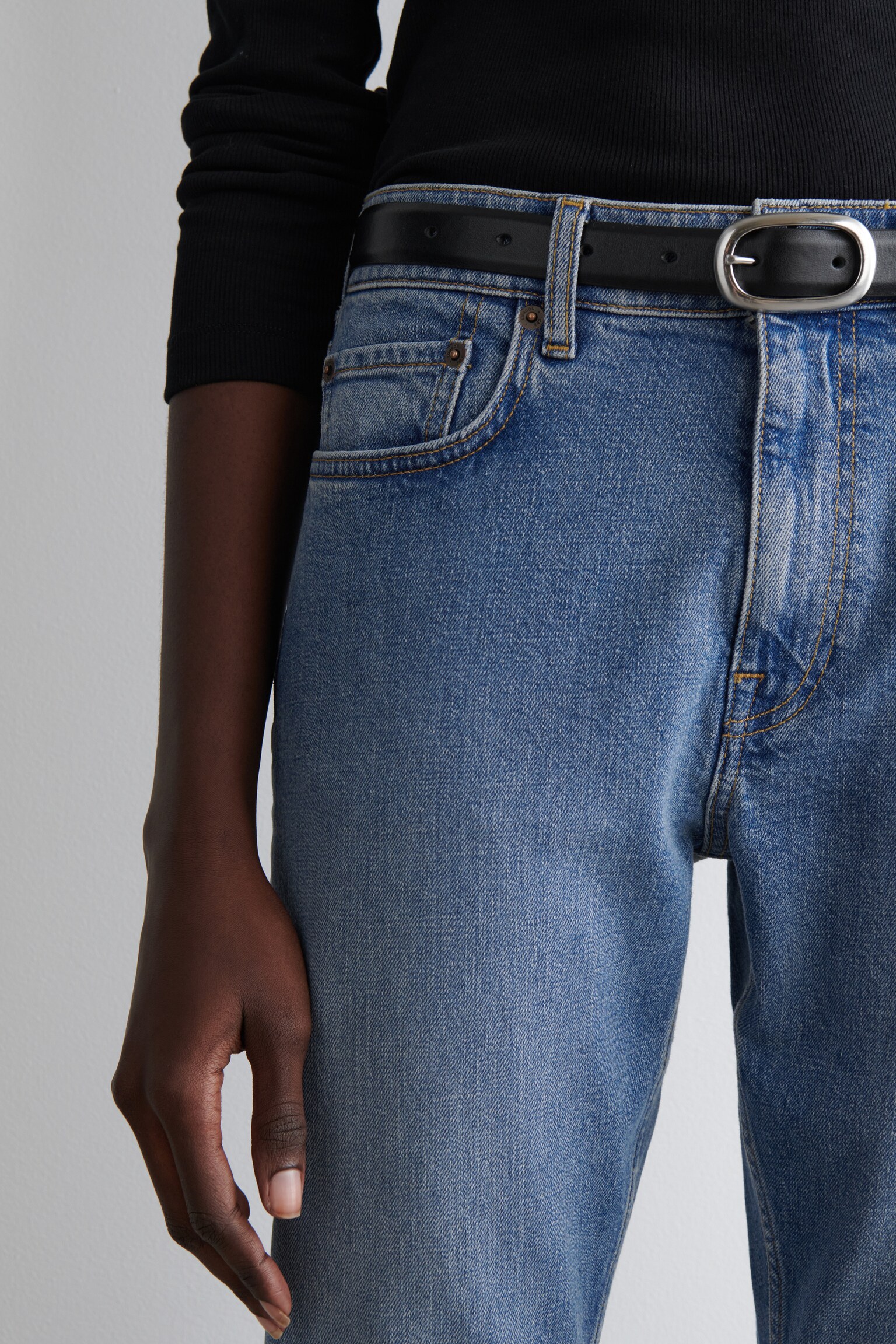 JEAN SLIM FLUTE - BLEU/BLEU FONCÉ - 4