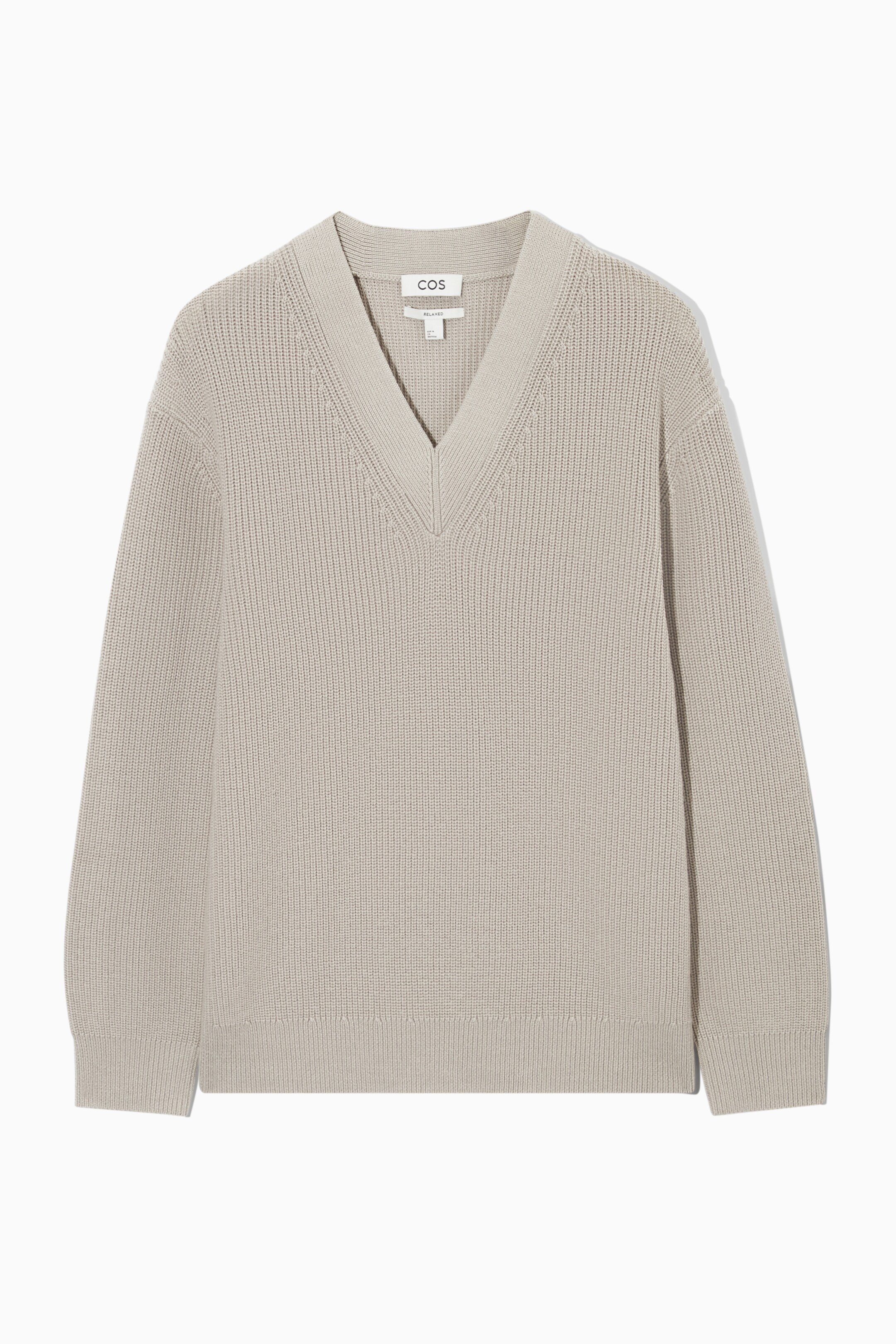 Visa större bild: TJOCK V-RINGAD ULLTRÖJA - STEN - HERR | H&M FI 1