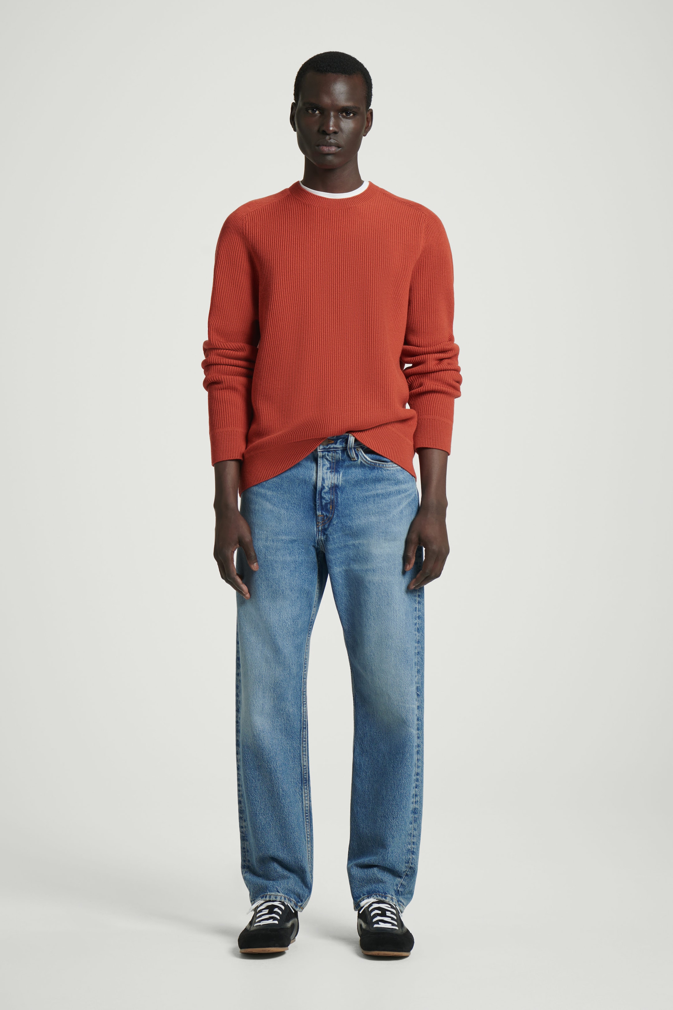 RIBBED MERINO WOOL SWEATER