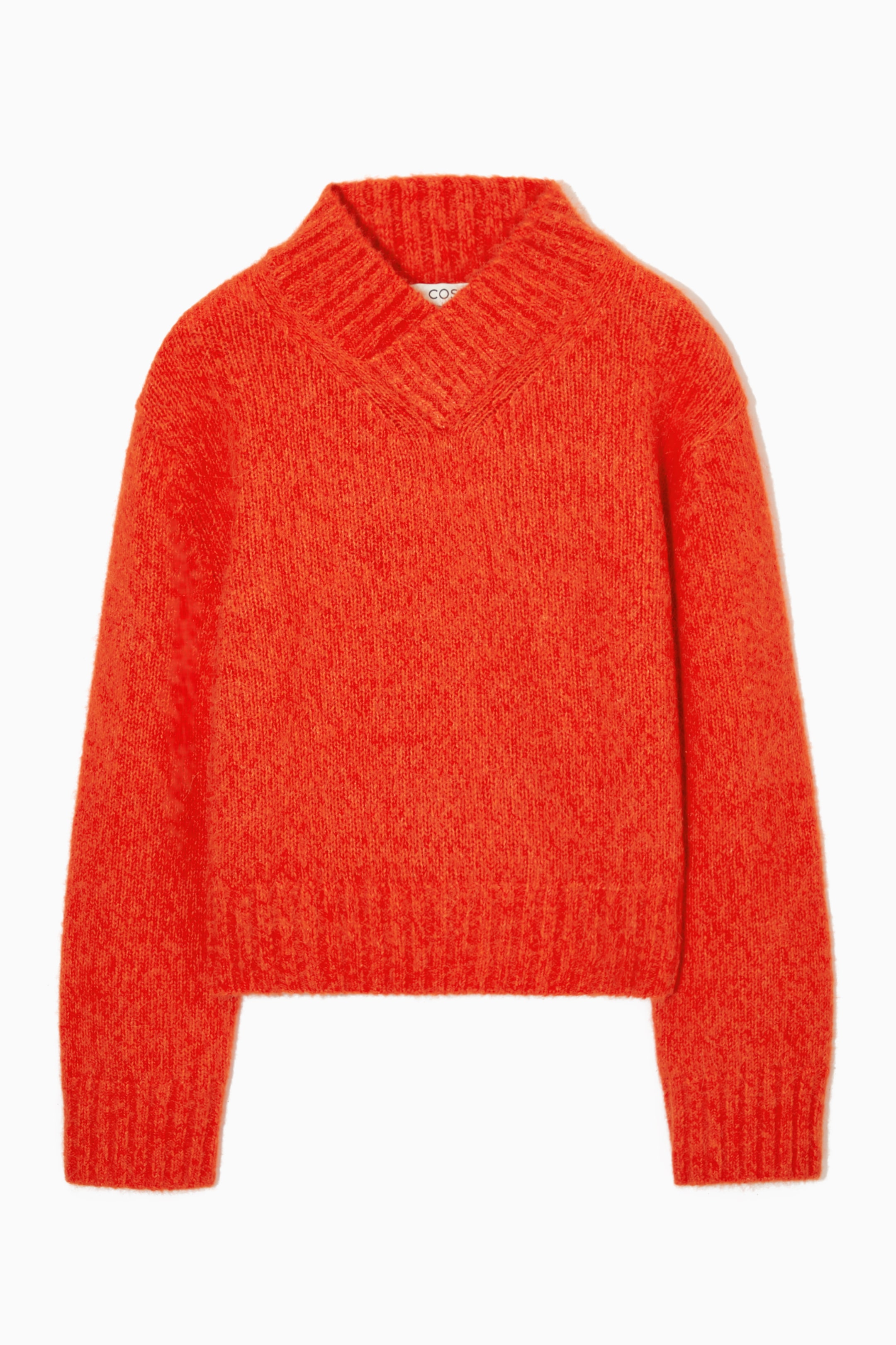 Visa större bild: TRÖJA I ALPACKABLANDNING MED KLASSISK PASSFORM - KLAR ORANGE - DAM | H&M FI 1
