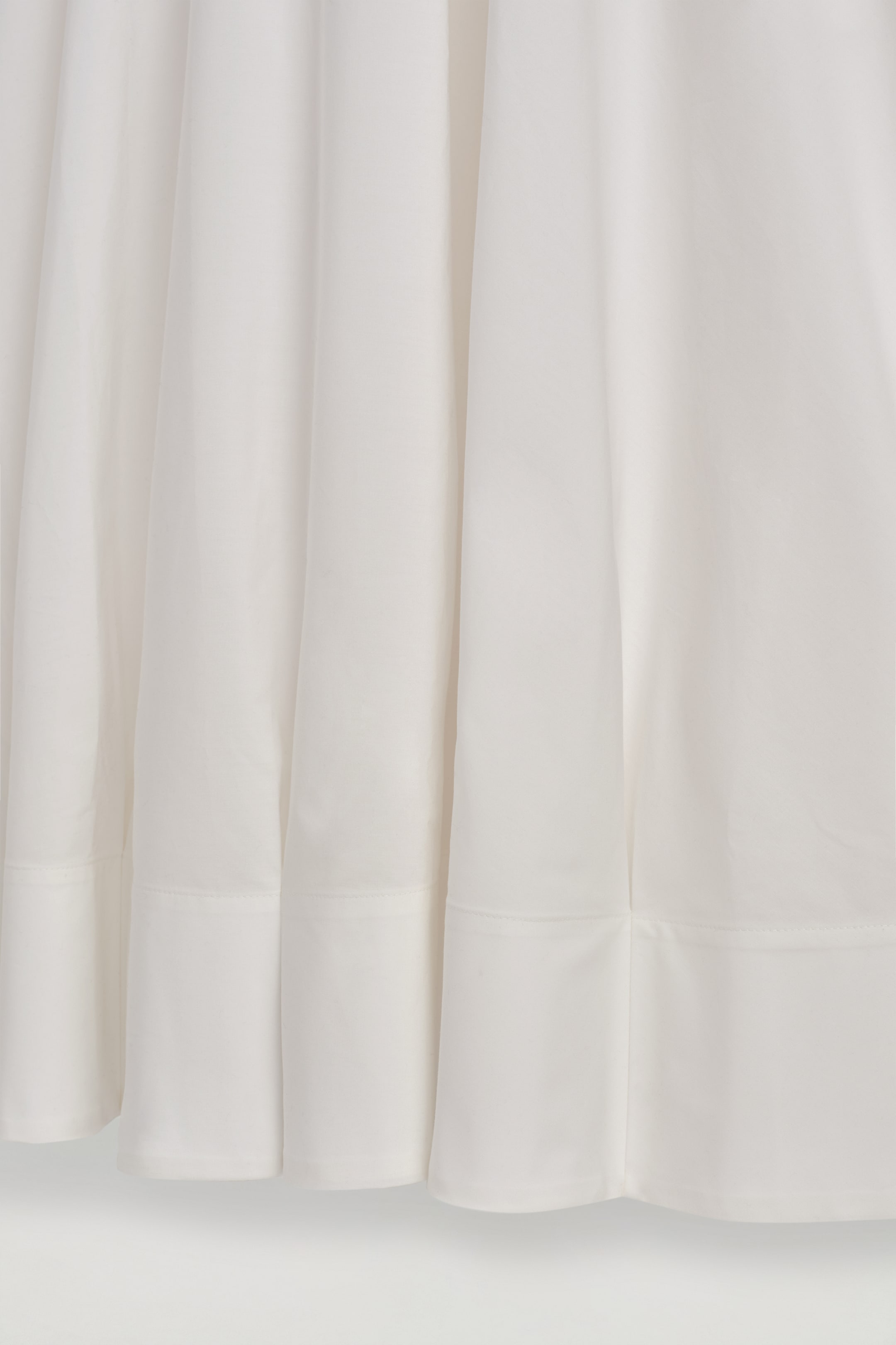 Agrandir l'image: ROBE MIDI TRAPÈZE À ENCOLURE BATEAU EN COTON - BLANC - FEMME | H&M CH 6