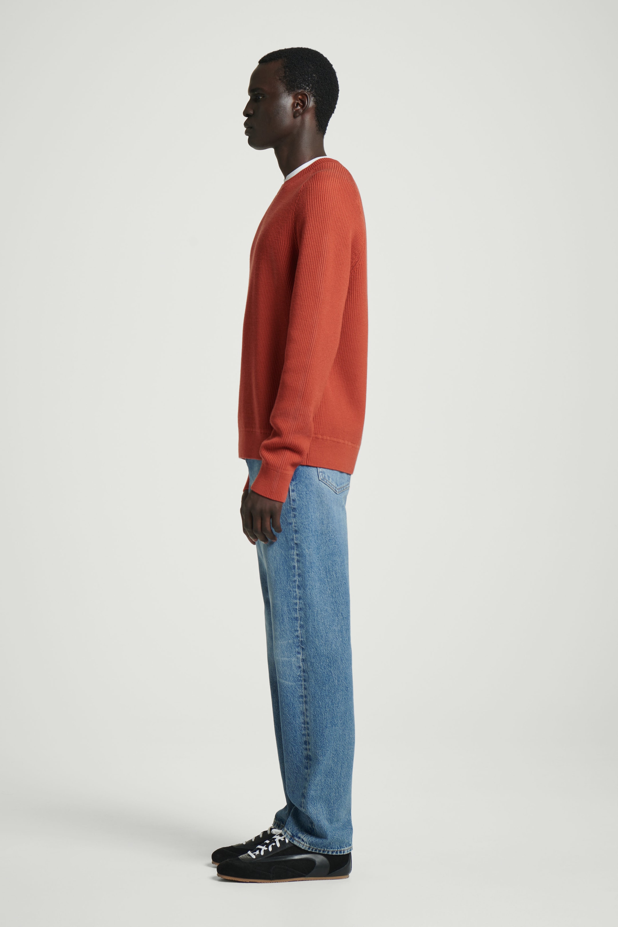 RIBBED MERINO WOOL SWEATER