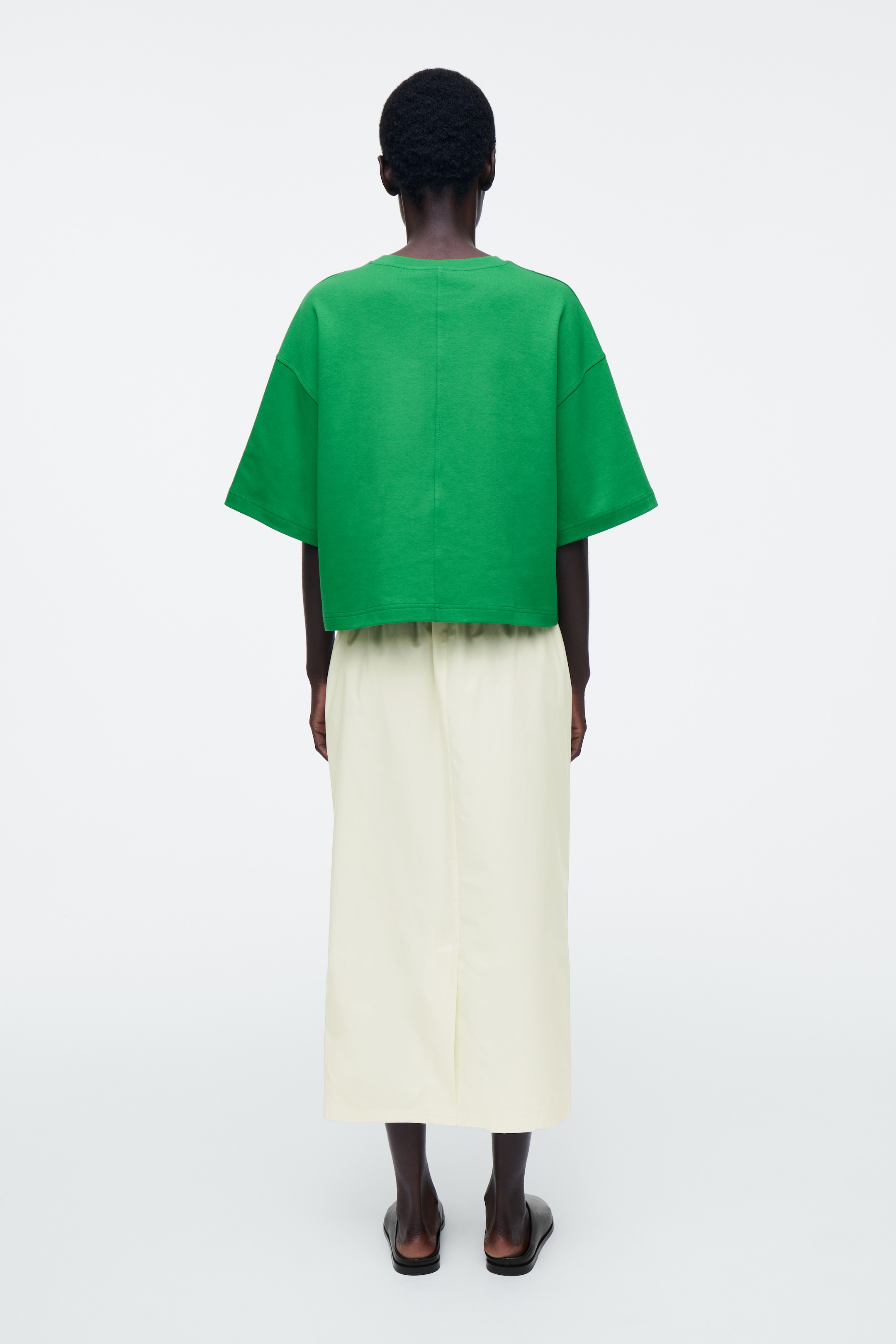 Zobacz większy obraz: PUDEŁKOWY T-SHIRT OVERSIZE - ZIELONY - ONA | H&M PL 4