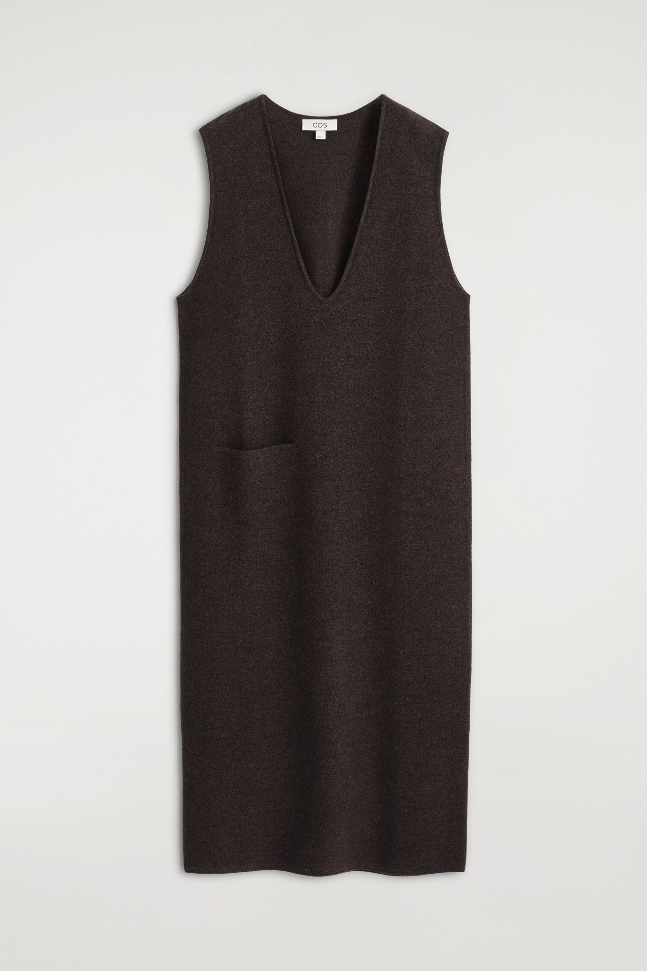 Ingrandisci l'immagine: BOILED-WOOL MIDI DRESS - DARK BROWN - DONNA | H&M CH 6