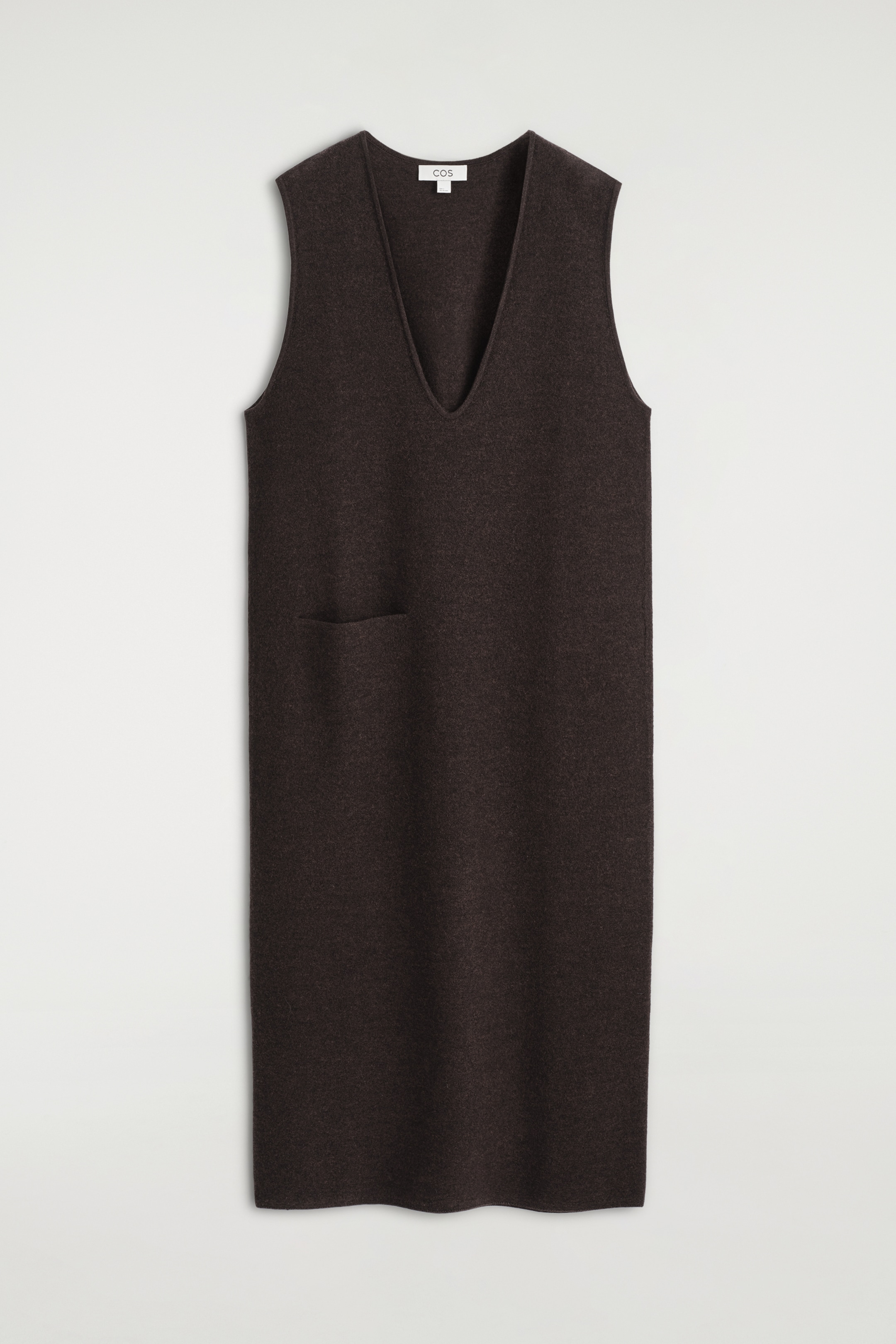 Agrandir l'image: ROBE MIDI EN LAINE BOUILLIE - BRUN FONCÉ - FEMME | H&M FR 6
