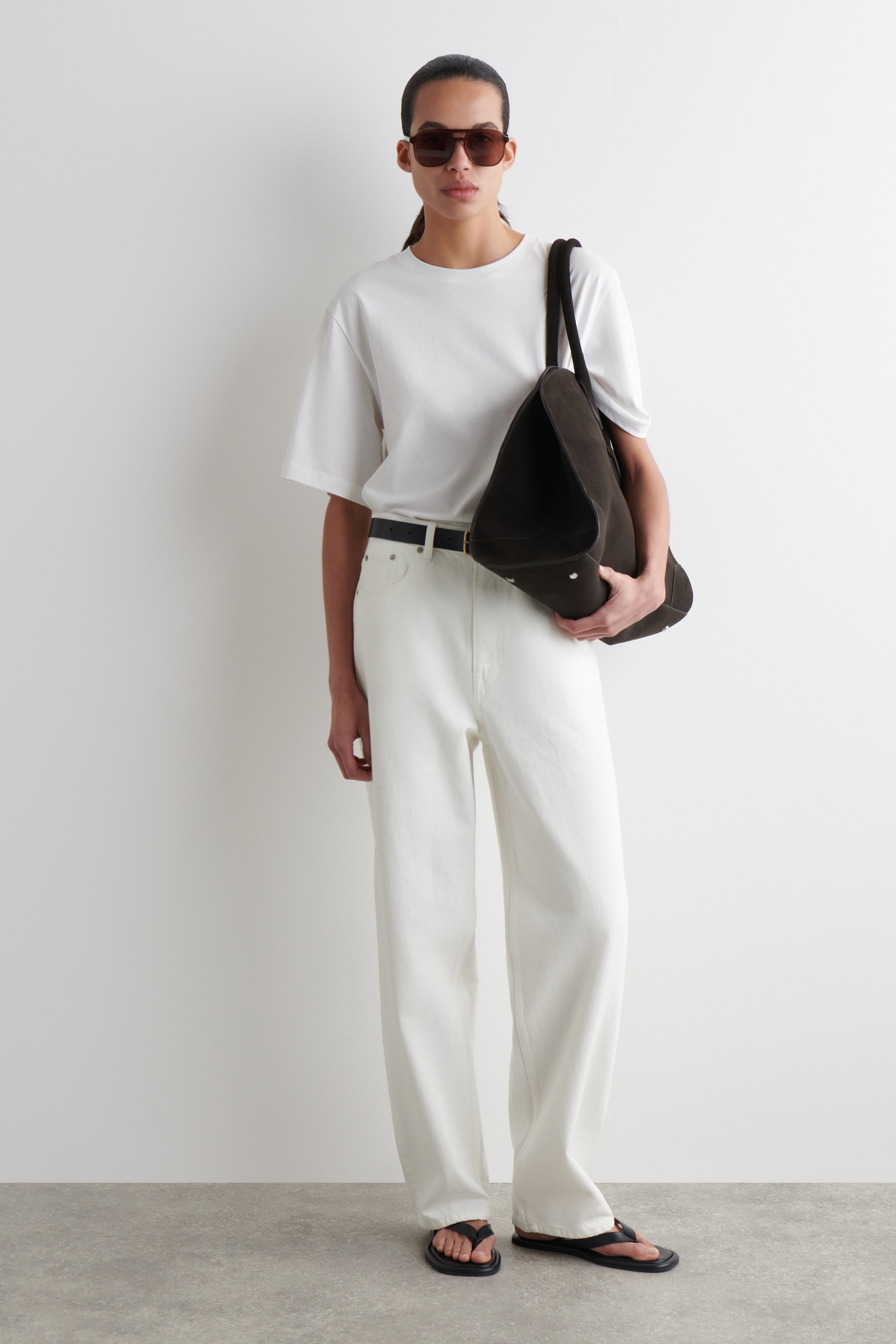 Ver imagem maior: BAY BARREL-LEG JEANS - BRANCO - SENHORA | H&M PT 1