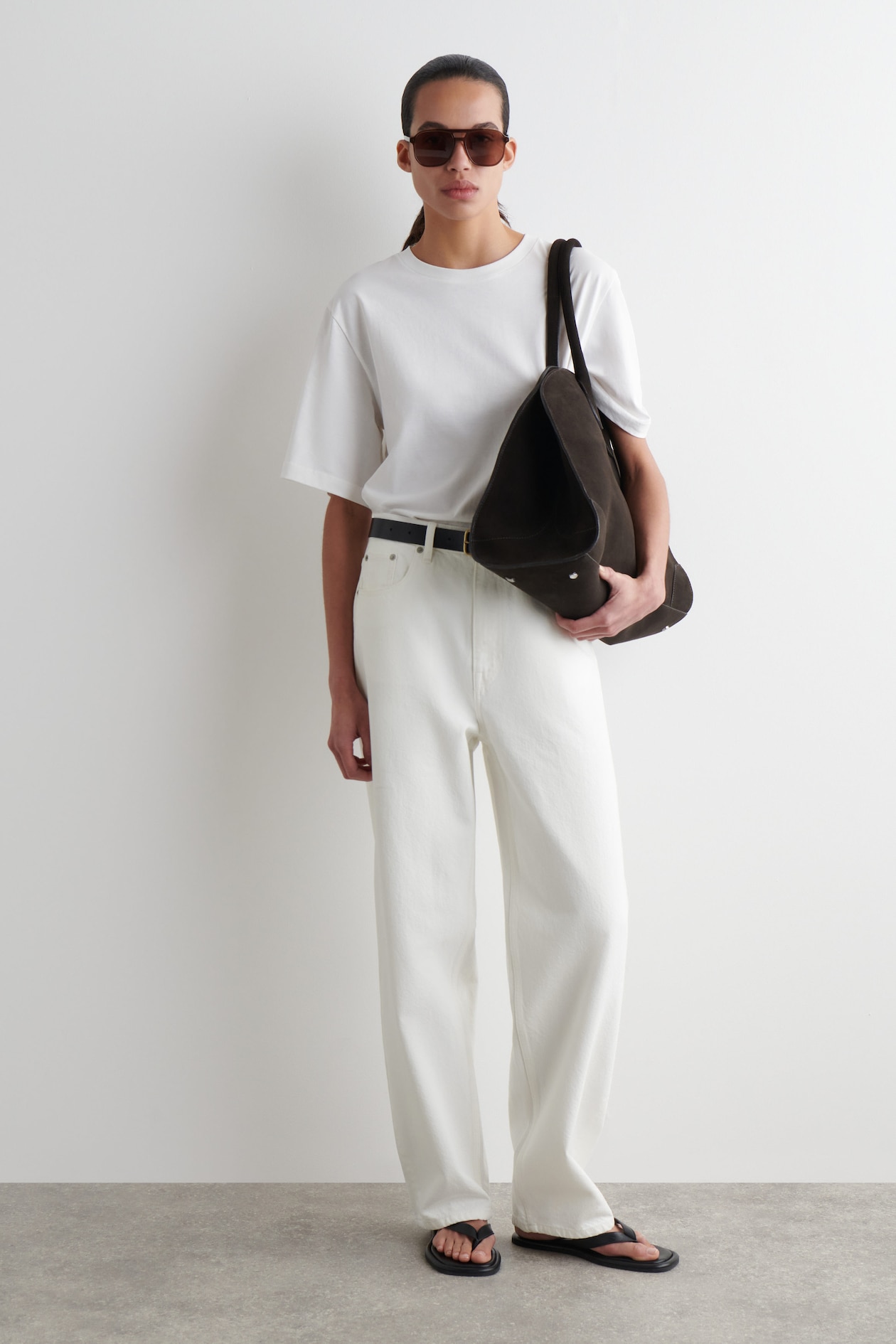 BAY BARREL-LEG JEANS - WHITE | COS NL