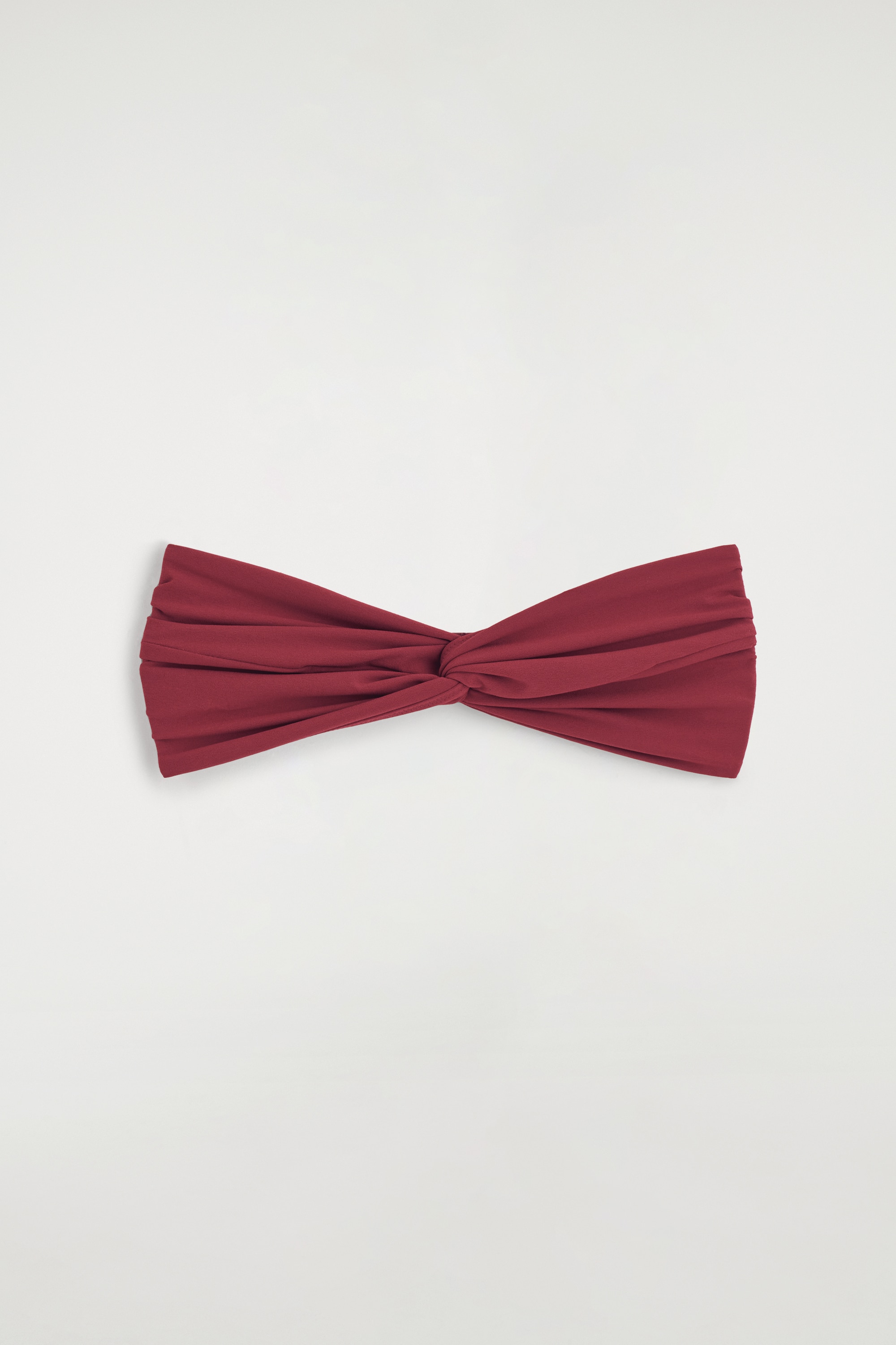 TVISTET TEKSTURERET BANDEAU-BIKINITOP - RUST