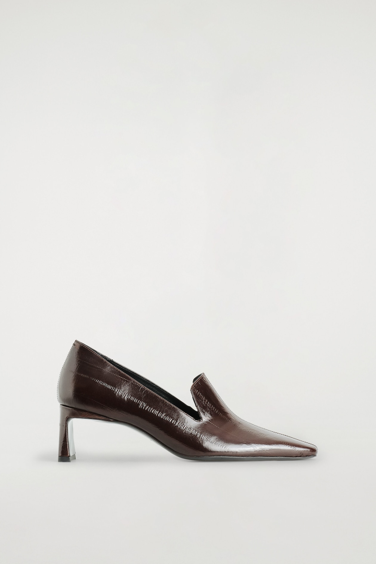 Style Edit 18 Angular Leather Heeled Loafers
