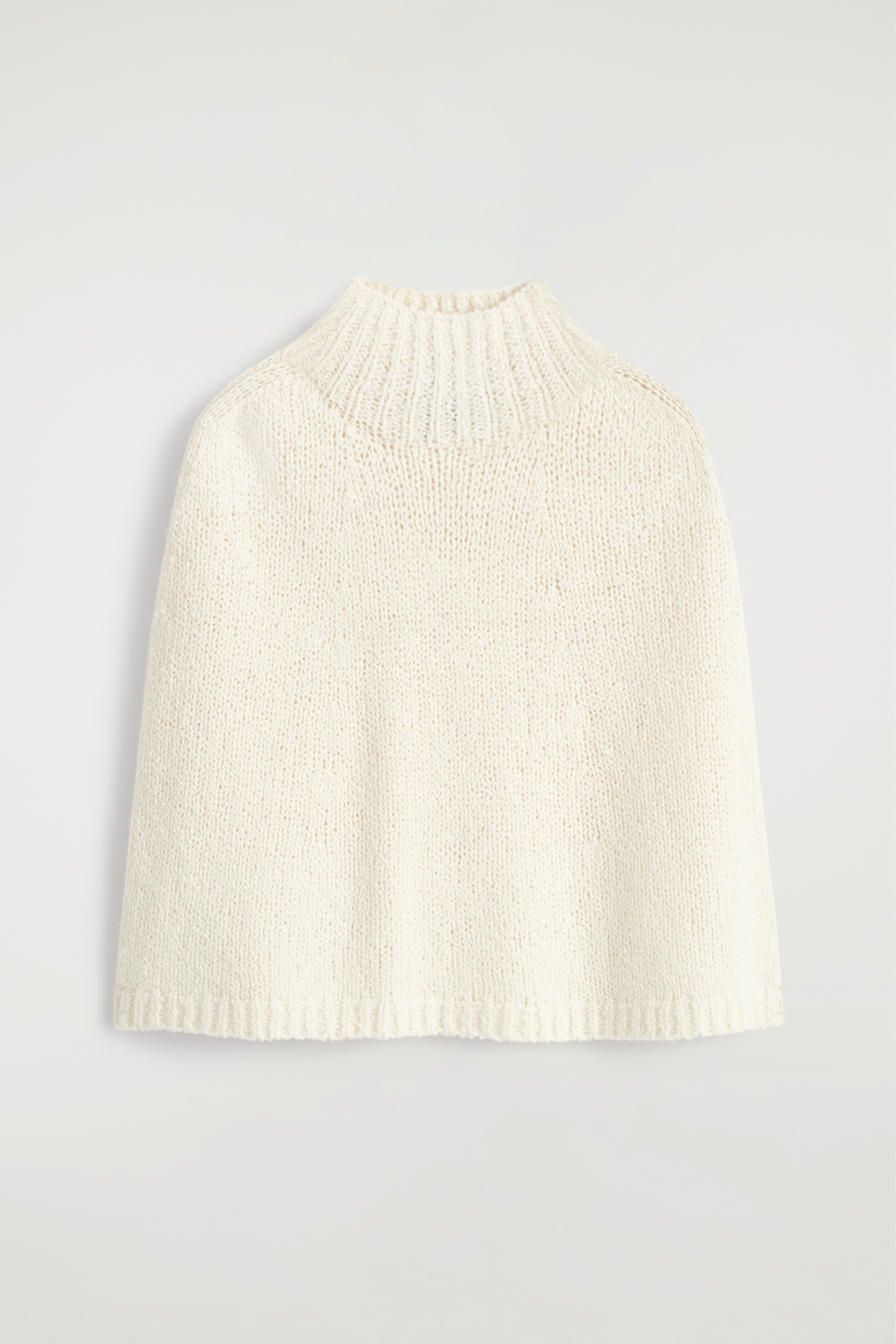 MERINO-CASHMERE CAPE - CREAM