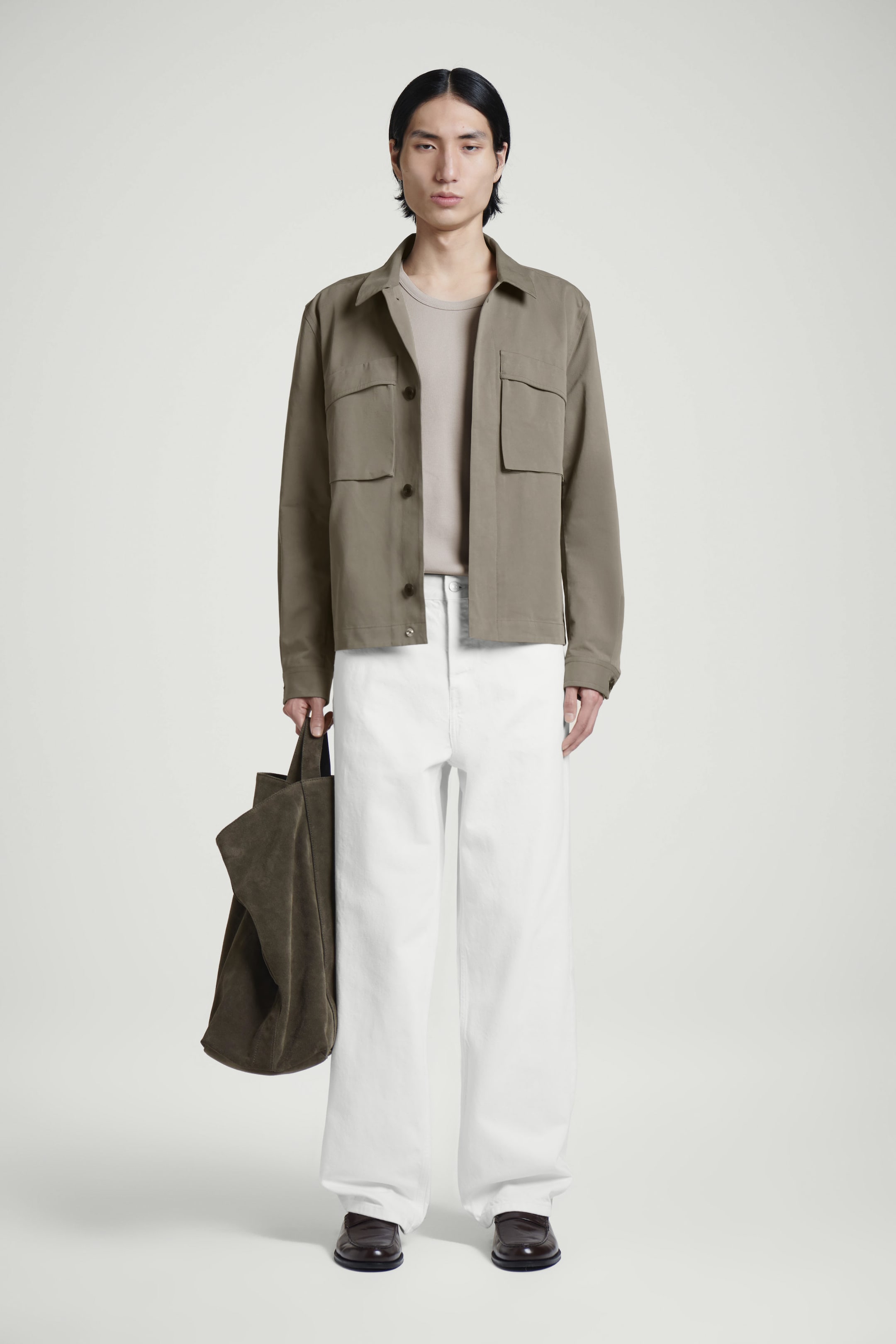 UTILITY COTTON-TWILL OVERSHIRT