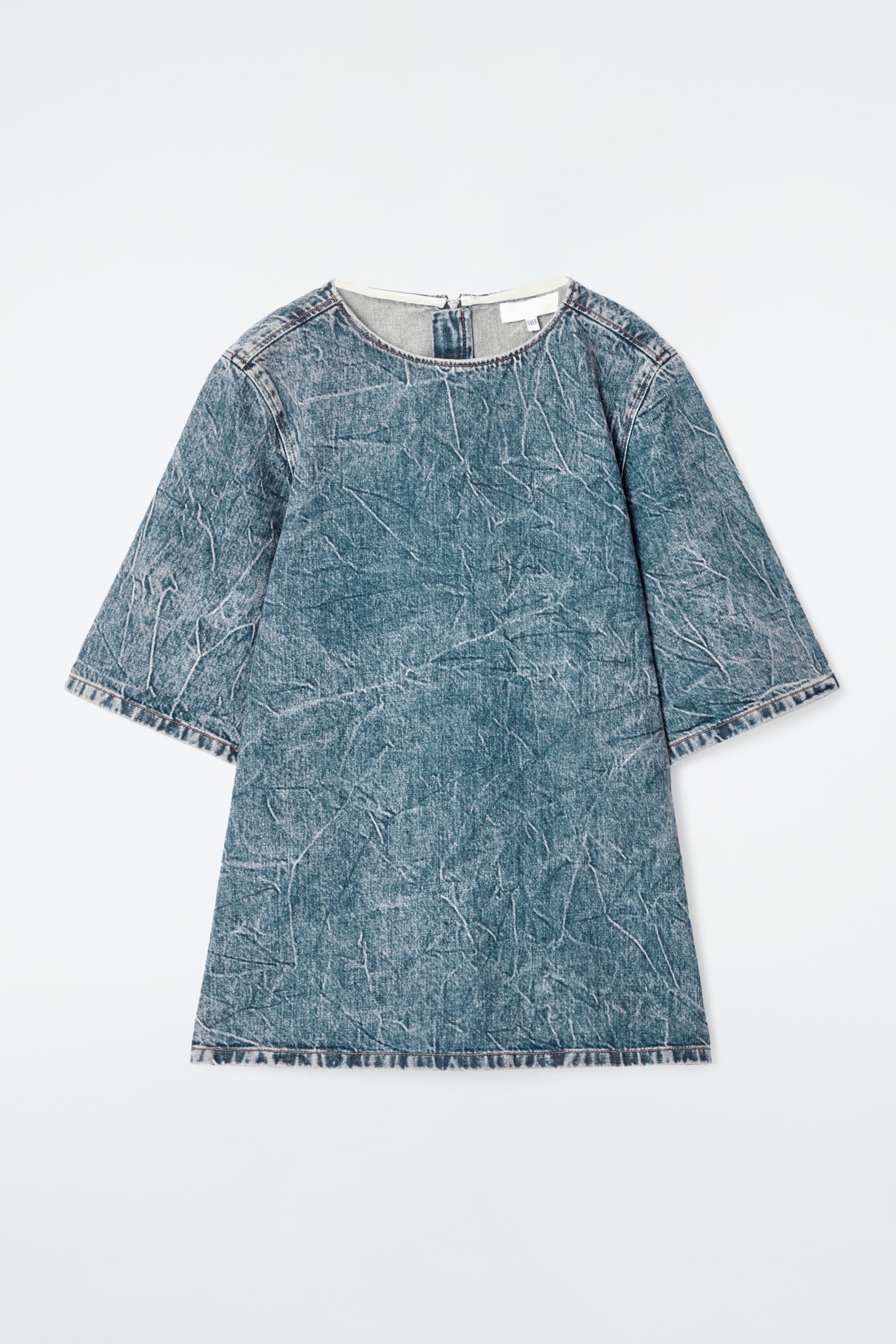 Grösseres Bild ansehen: KURZÄRMLIGES OBERTEIL AUS GEWASCHENEM DENIM - Blau - DAMEN | H&M CH 6