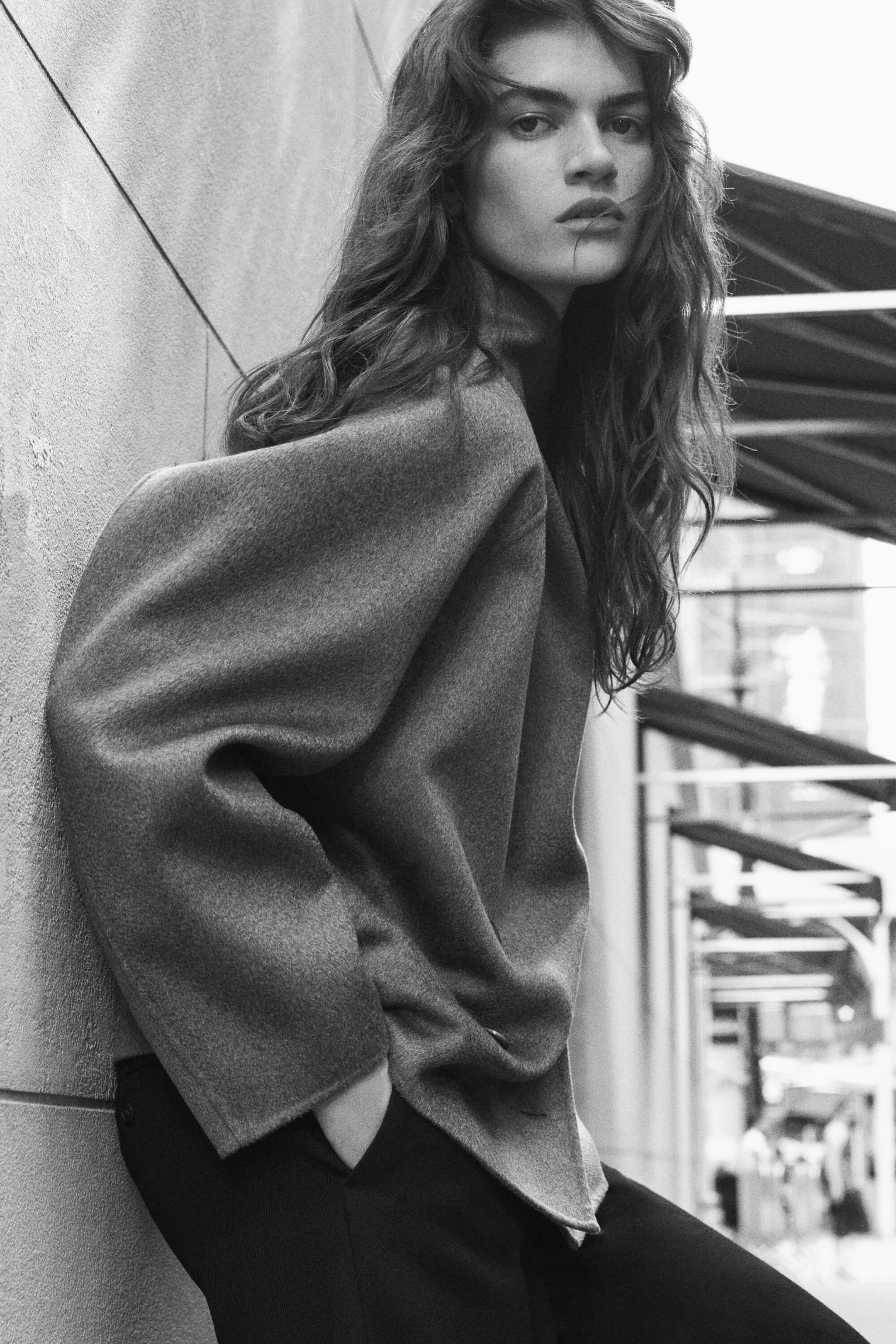 DOUBLE-FACED CASHMERE BOMBER JACKET