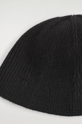 MERINO WOOL BUCKET HAT — BLACK 2