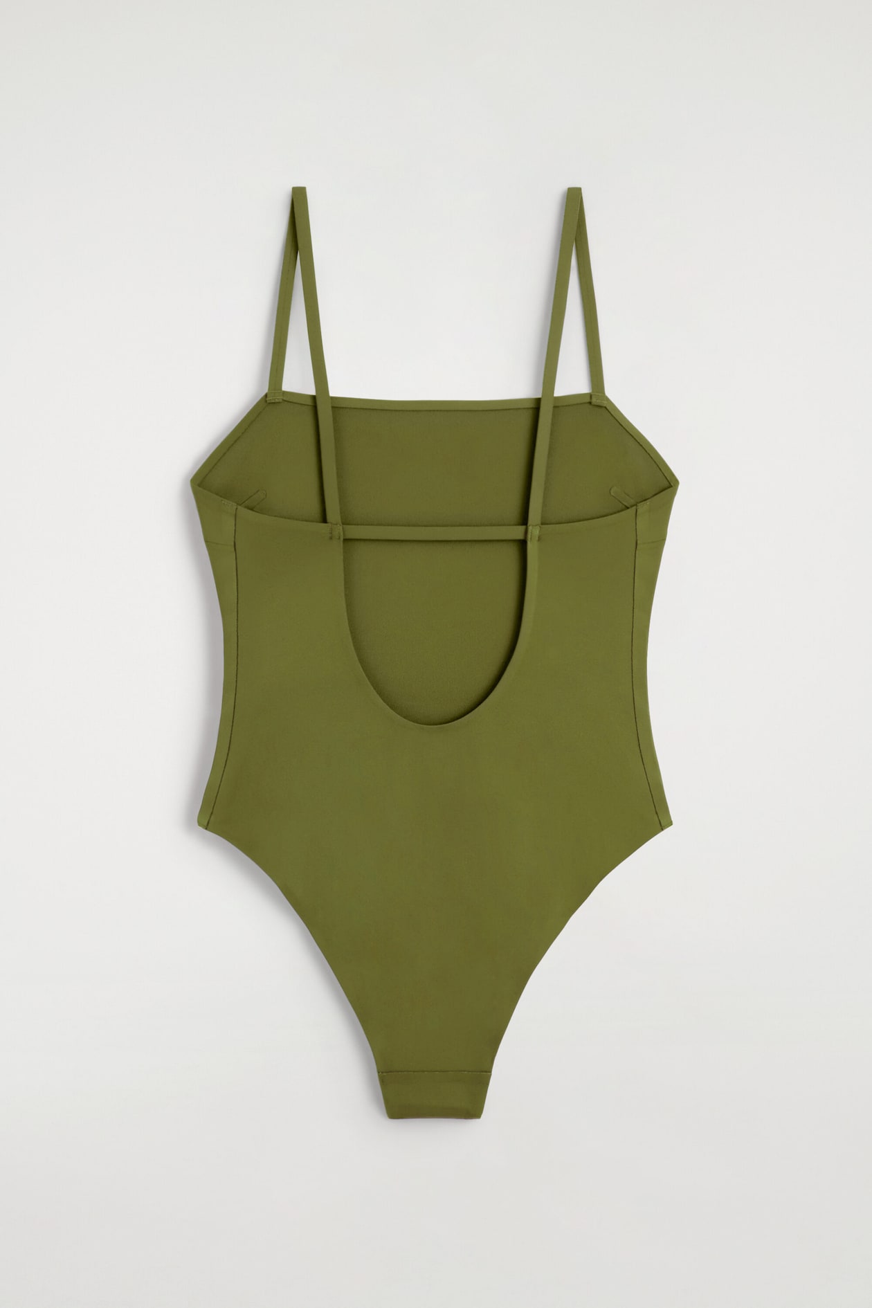 BONDED SWIMSUIT — KHAKI